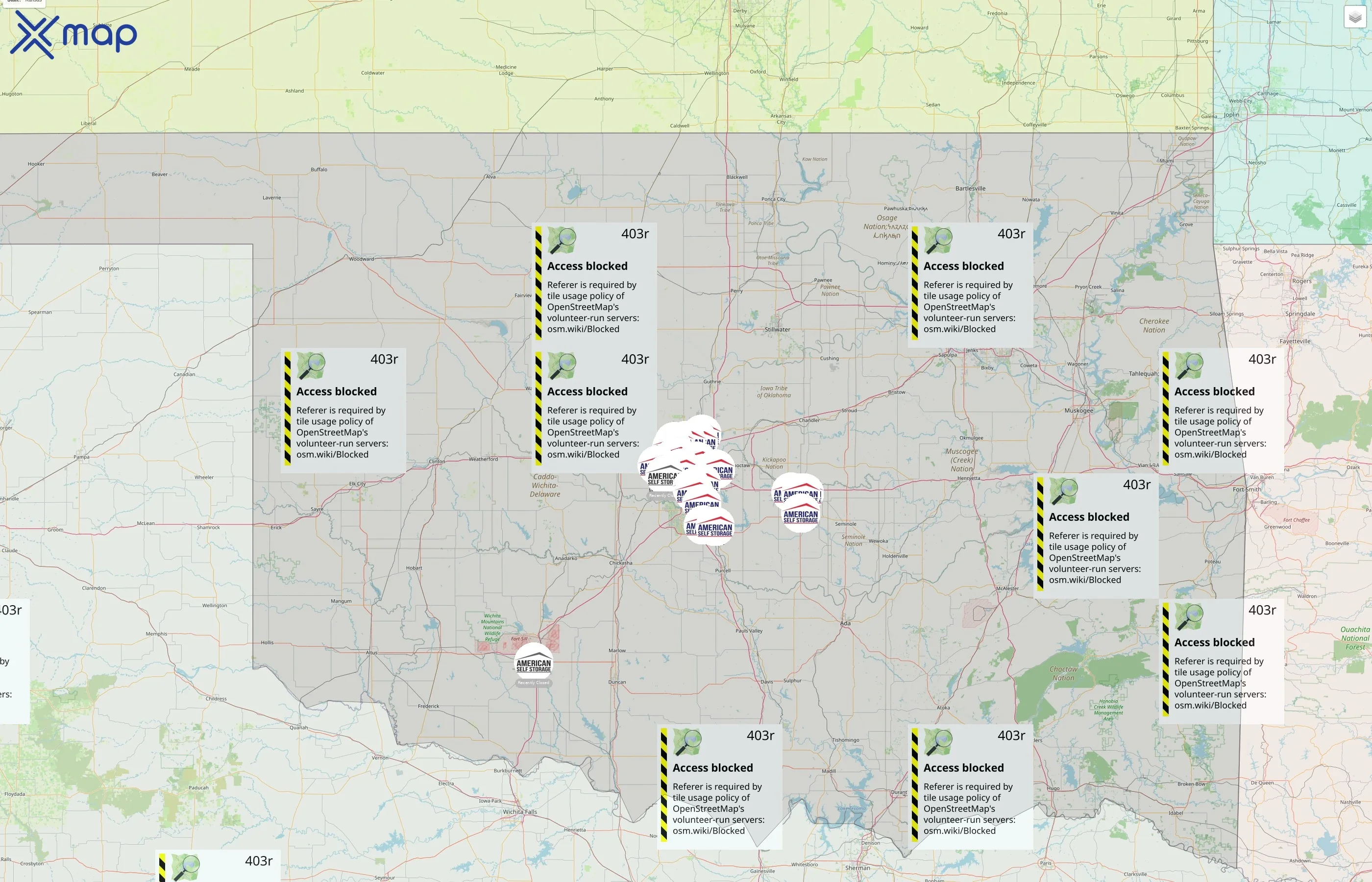 American Self Storage street hotspots
