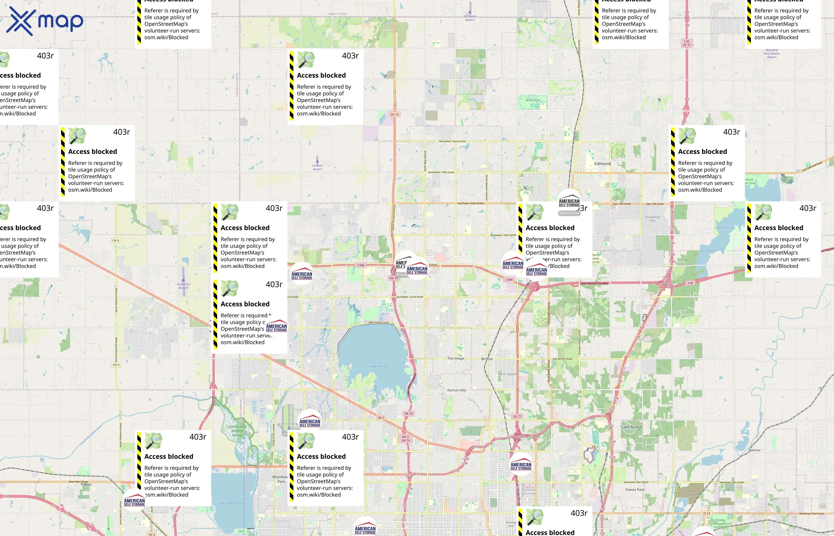 American Self Storage area coverage