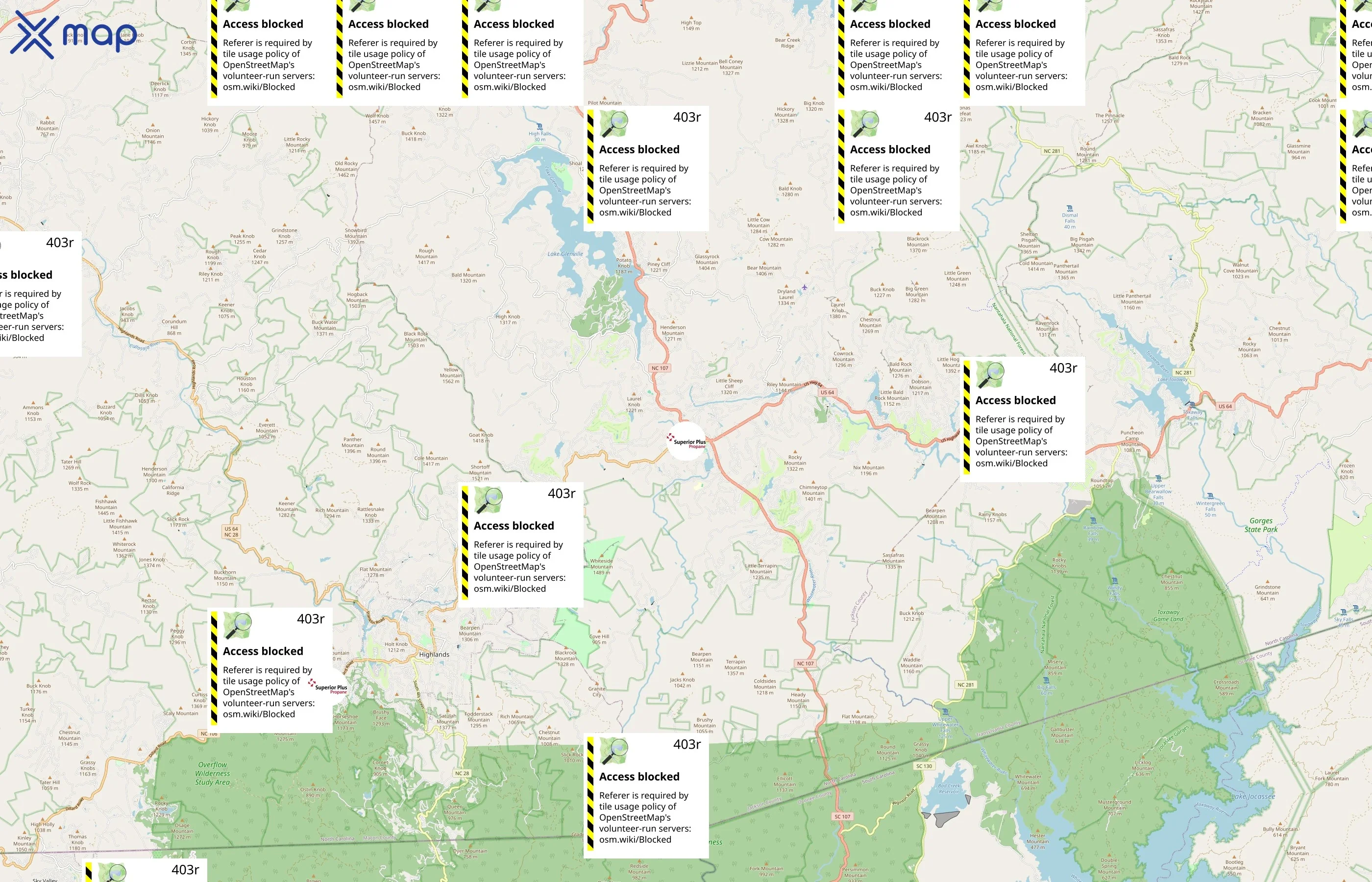 Freeman Gas area coverage