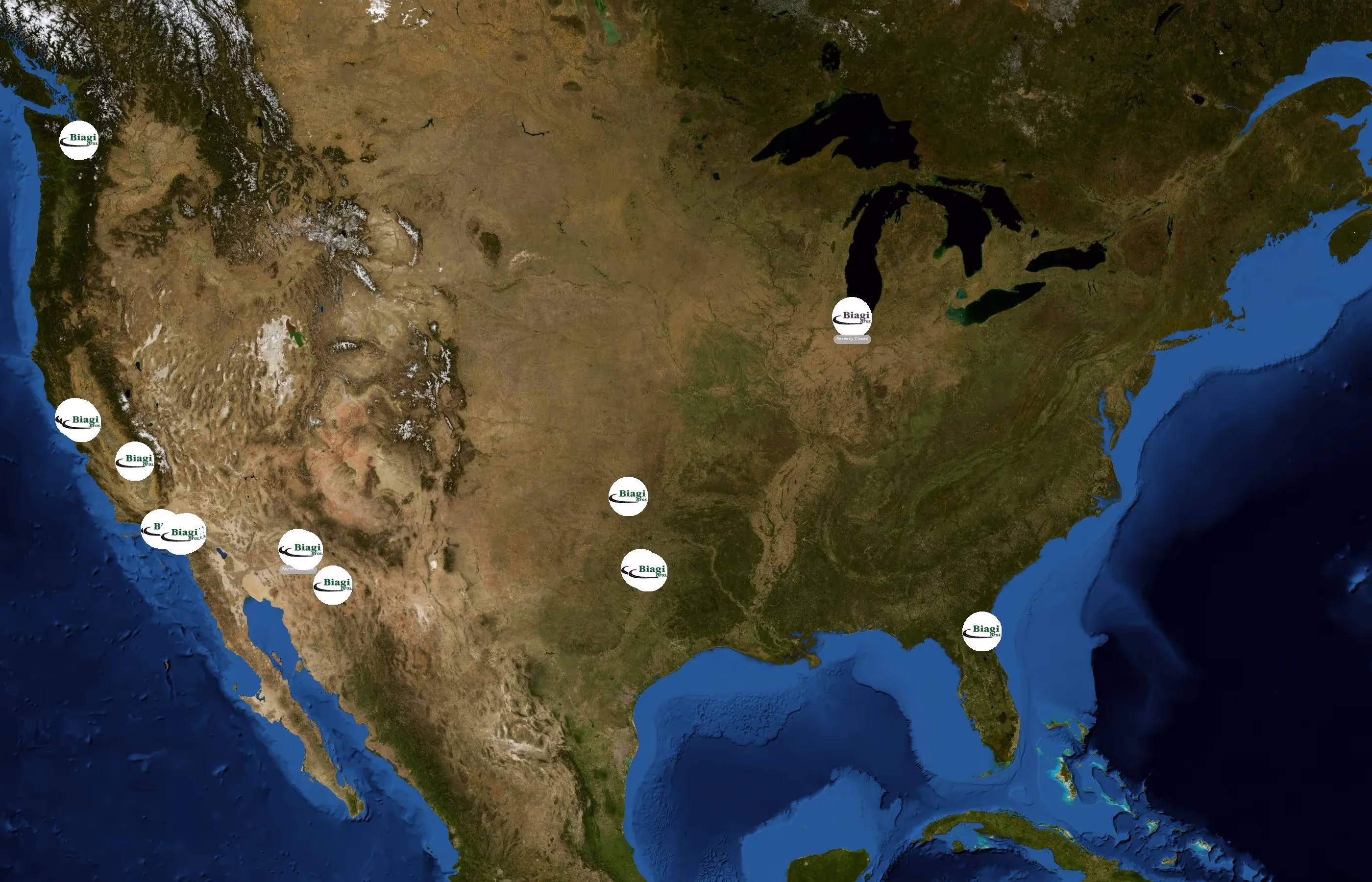 Biagi Bros. state distribution