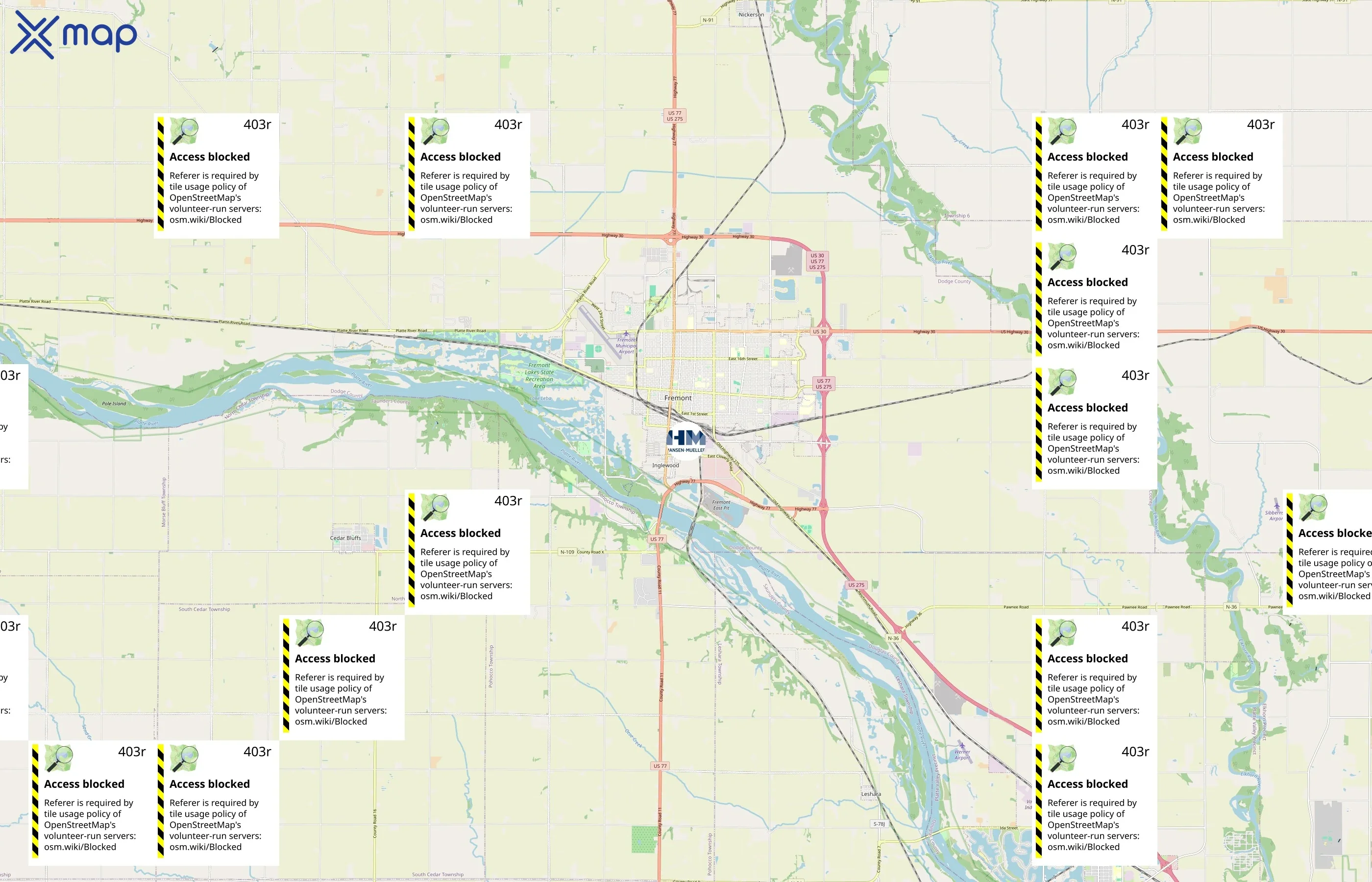Hansen-Mueller area coverage