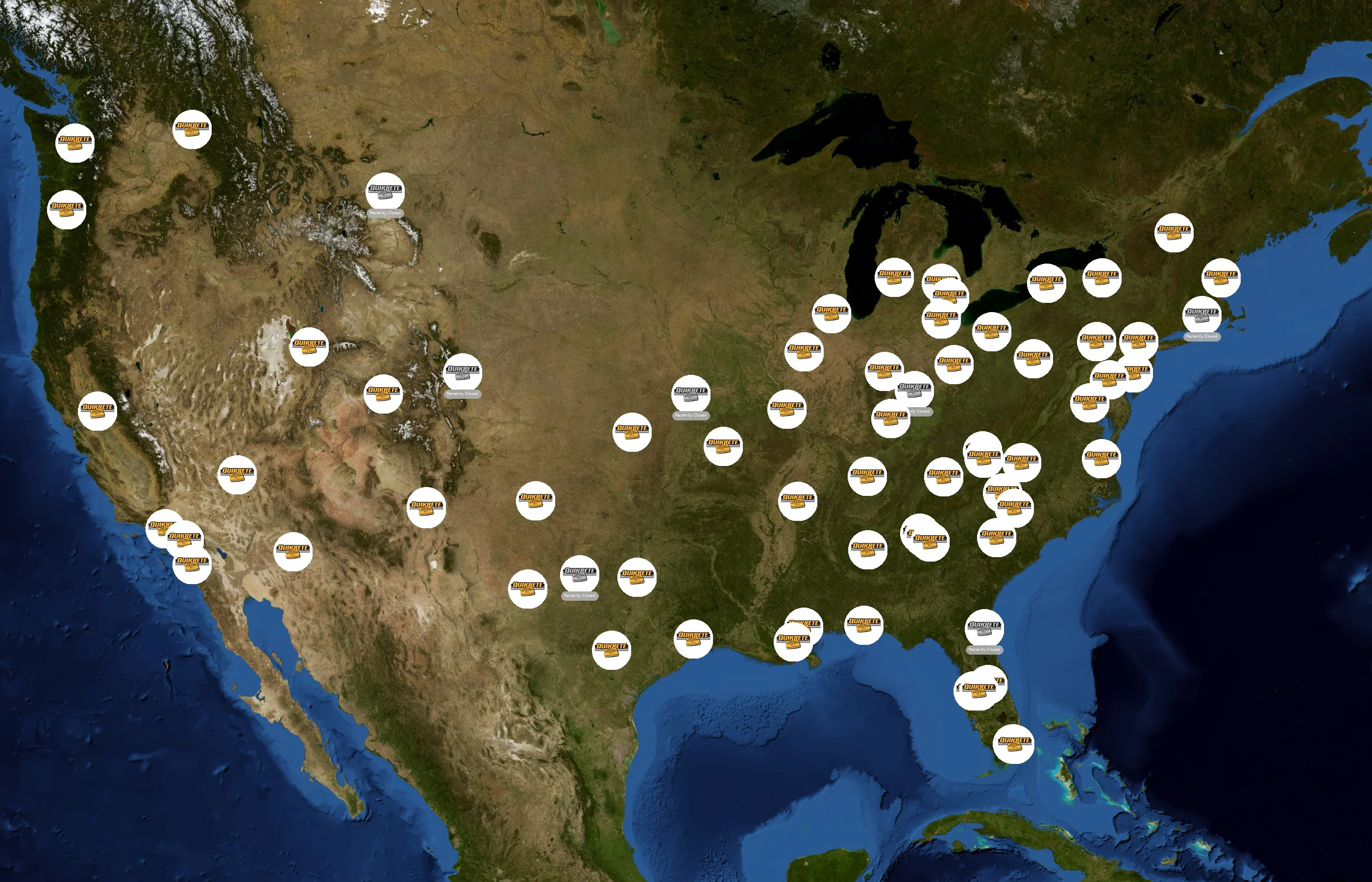 The Quikrete Companies state distribution