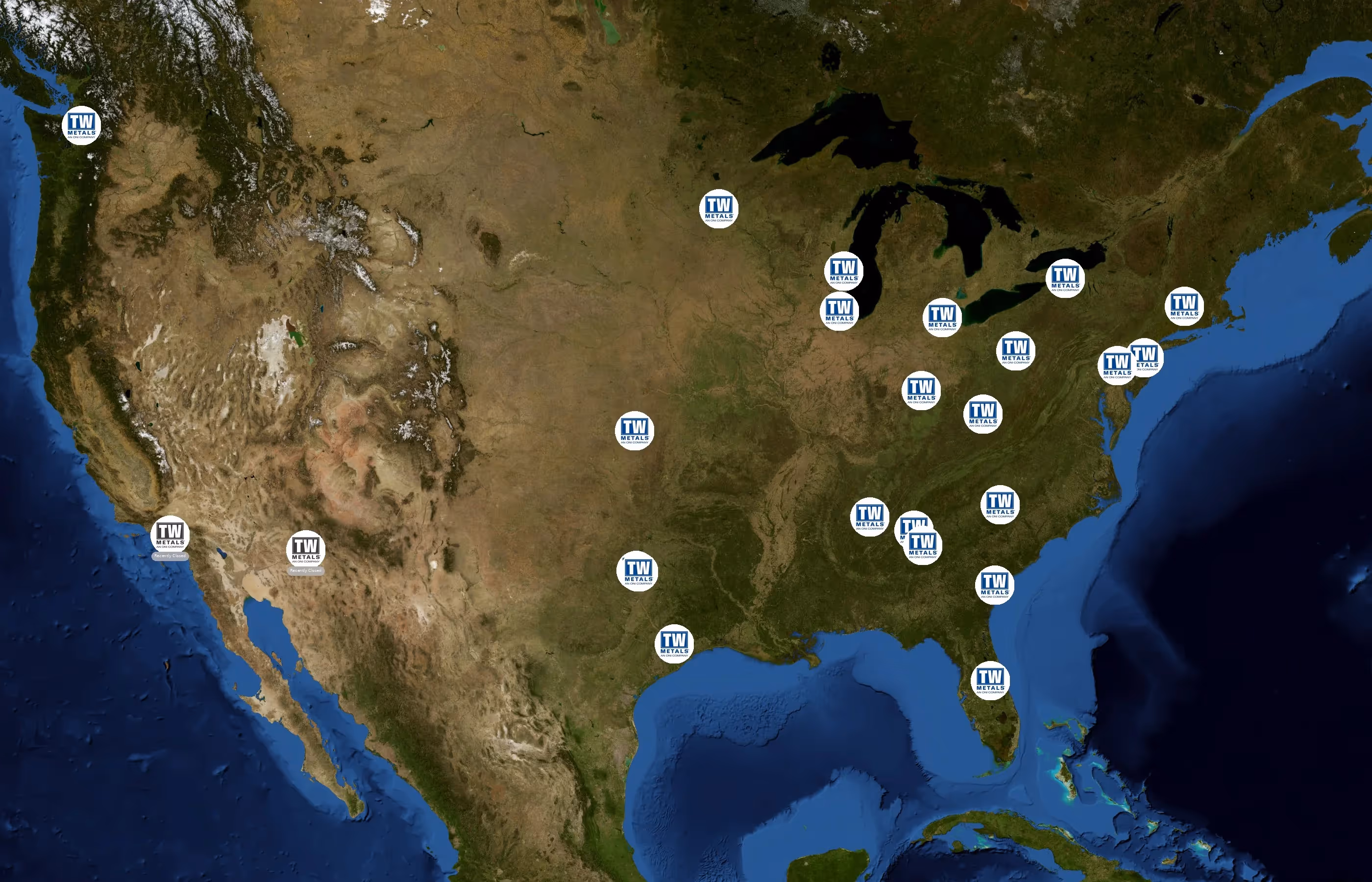 TW Metals state distribution