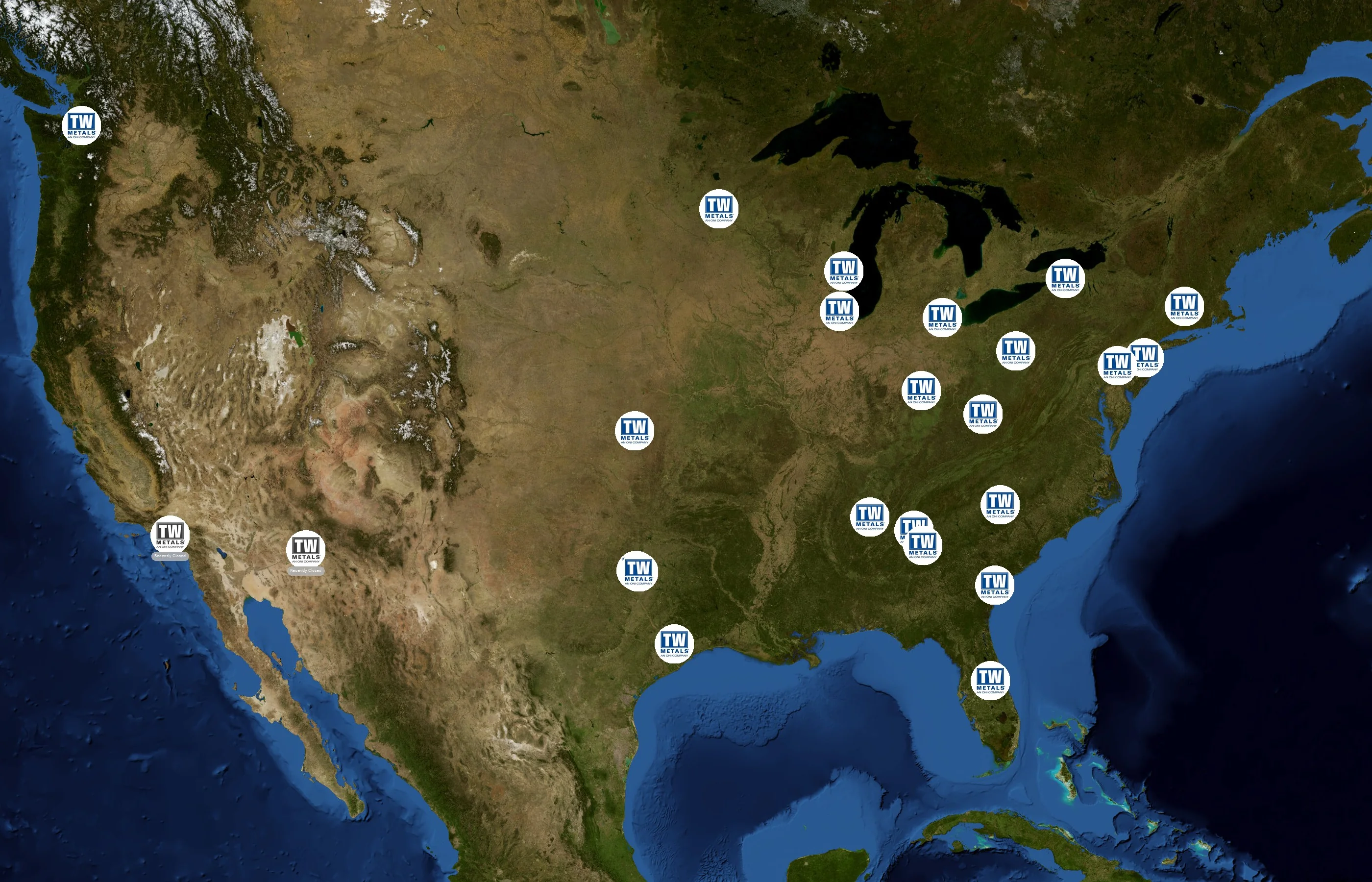 TW Metals state distribution
