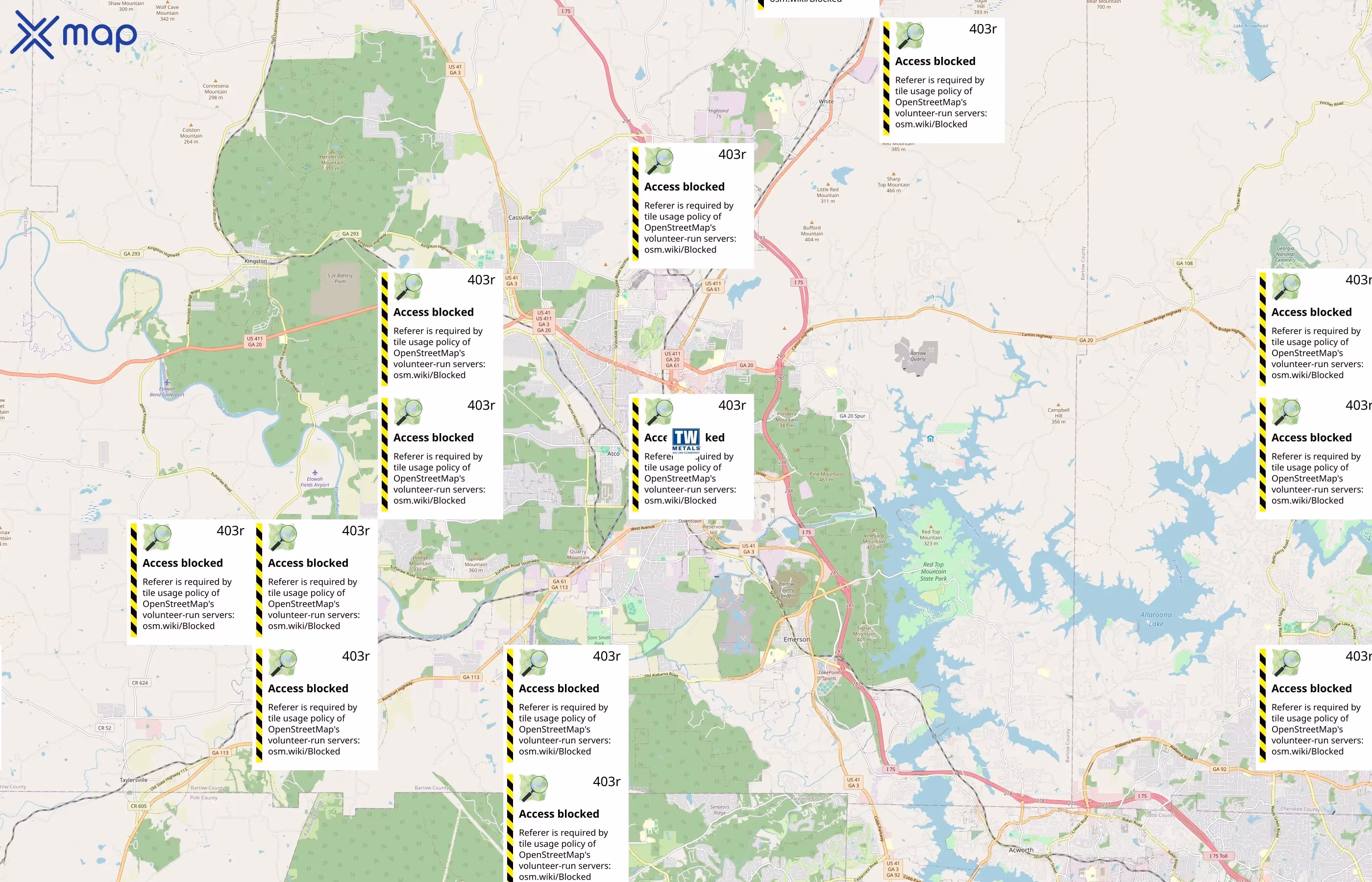 TW Metals area coverage
