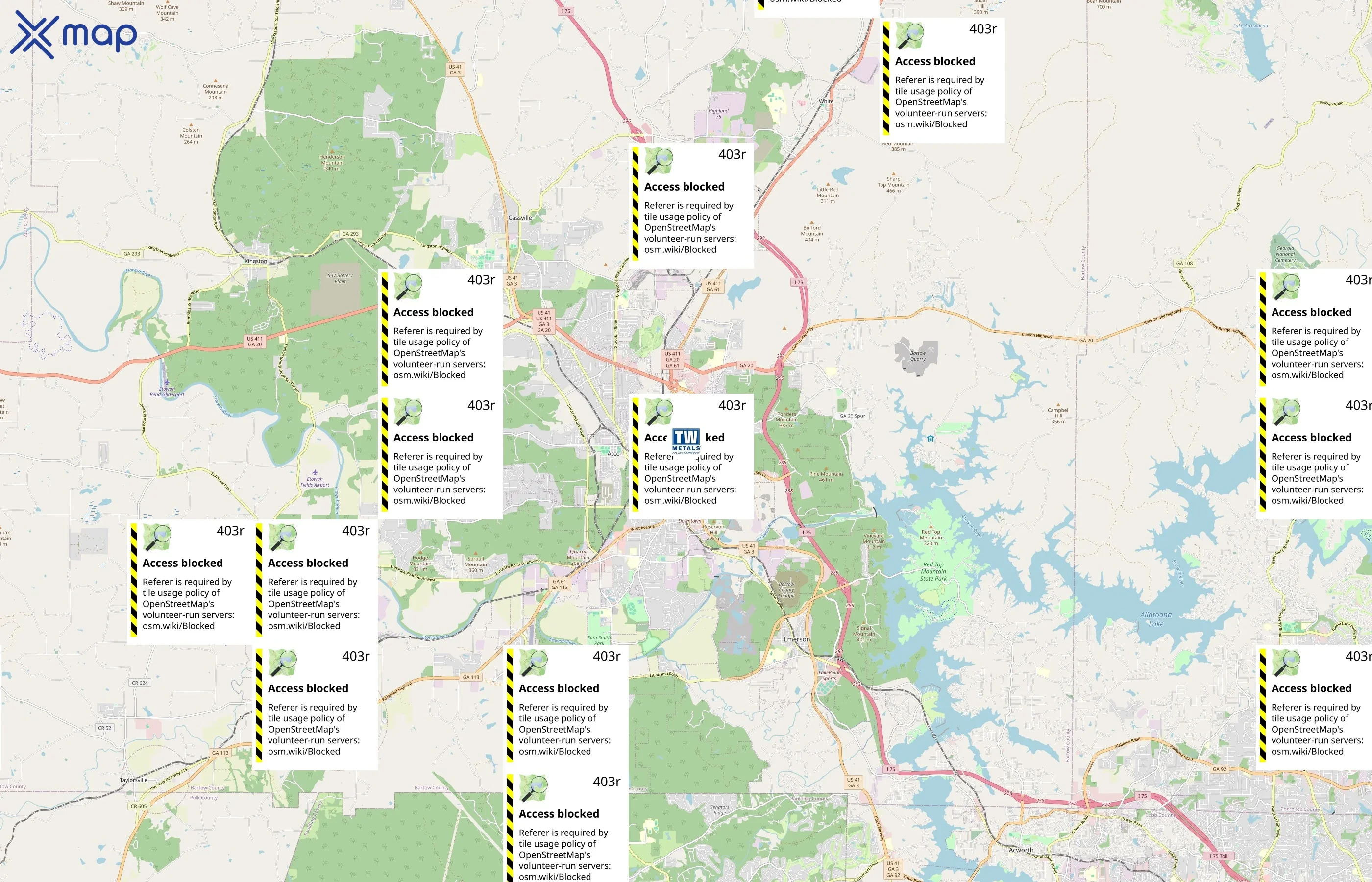 TW Metals area coverage