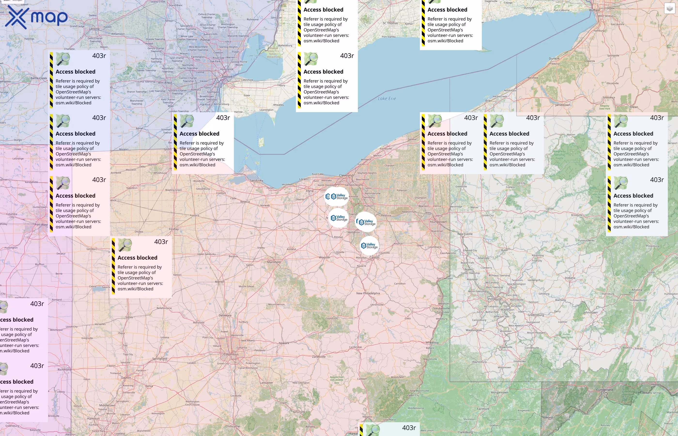 Valley Storage street hotspots