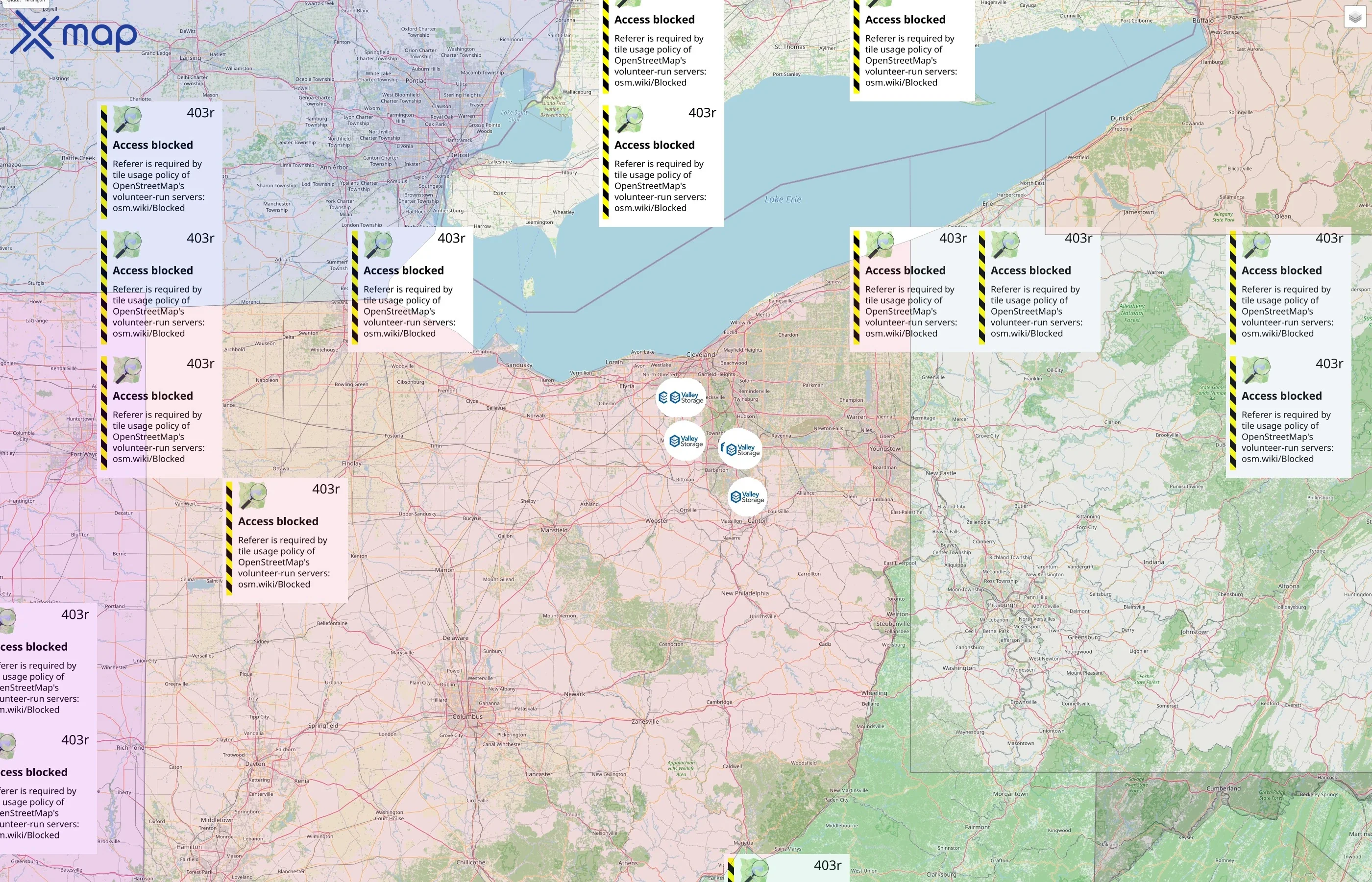 Valley Storage street hotspots