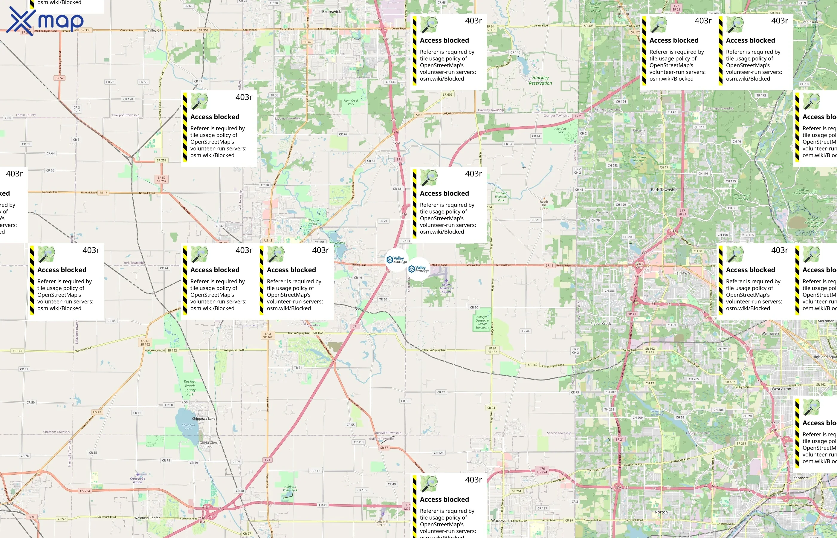 Valley Storage area coverage