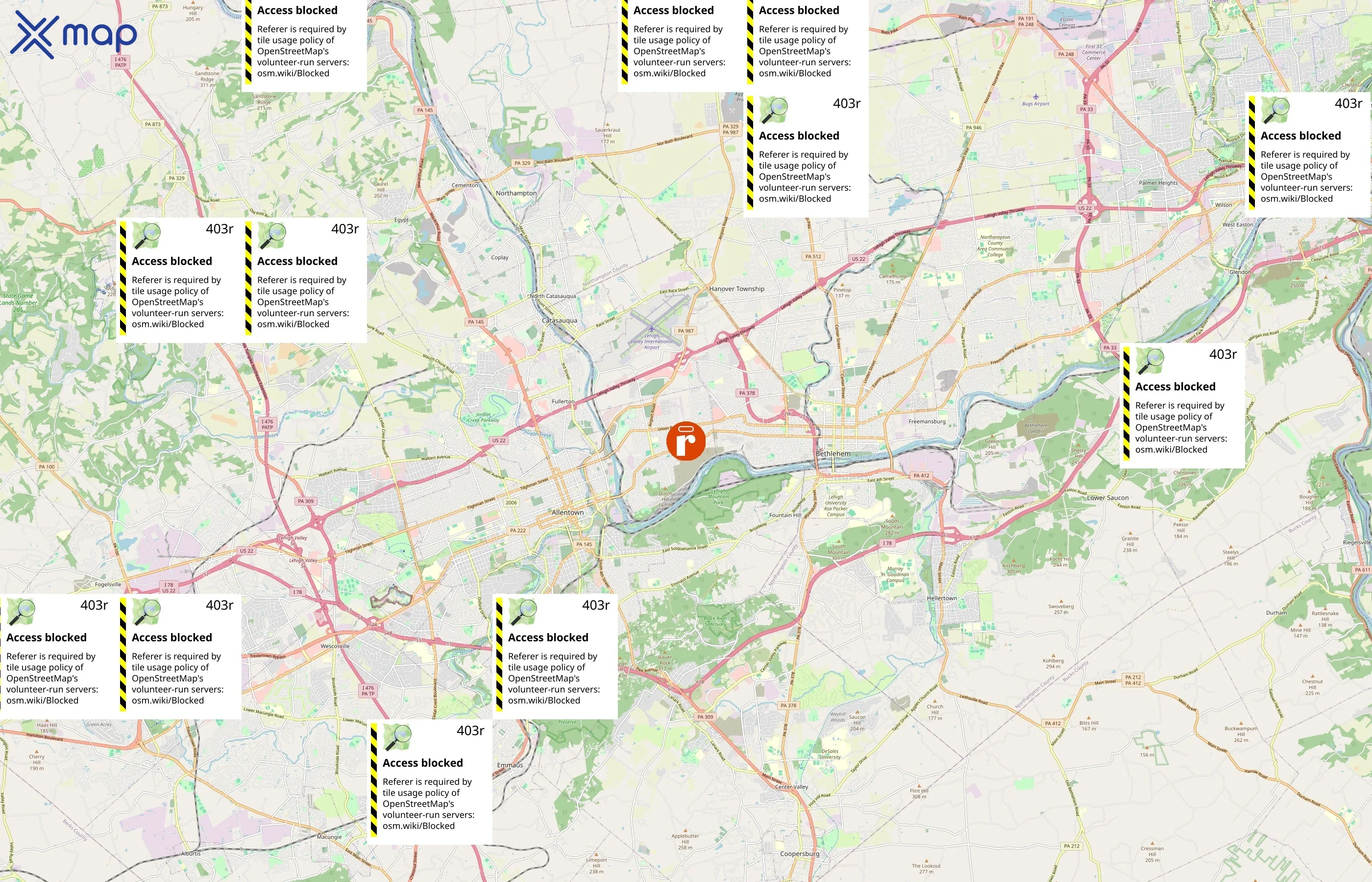 InReach area coverage
