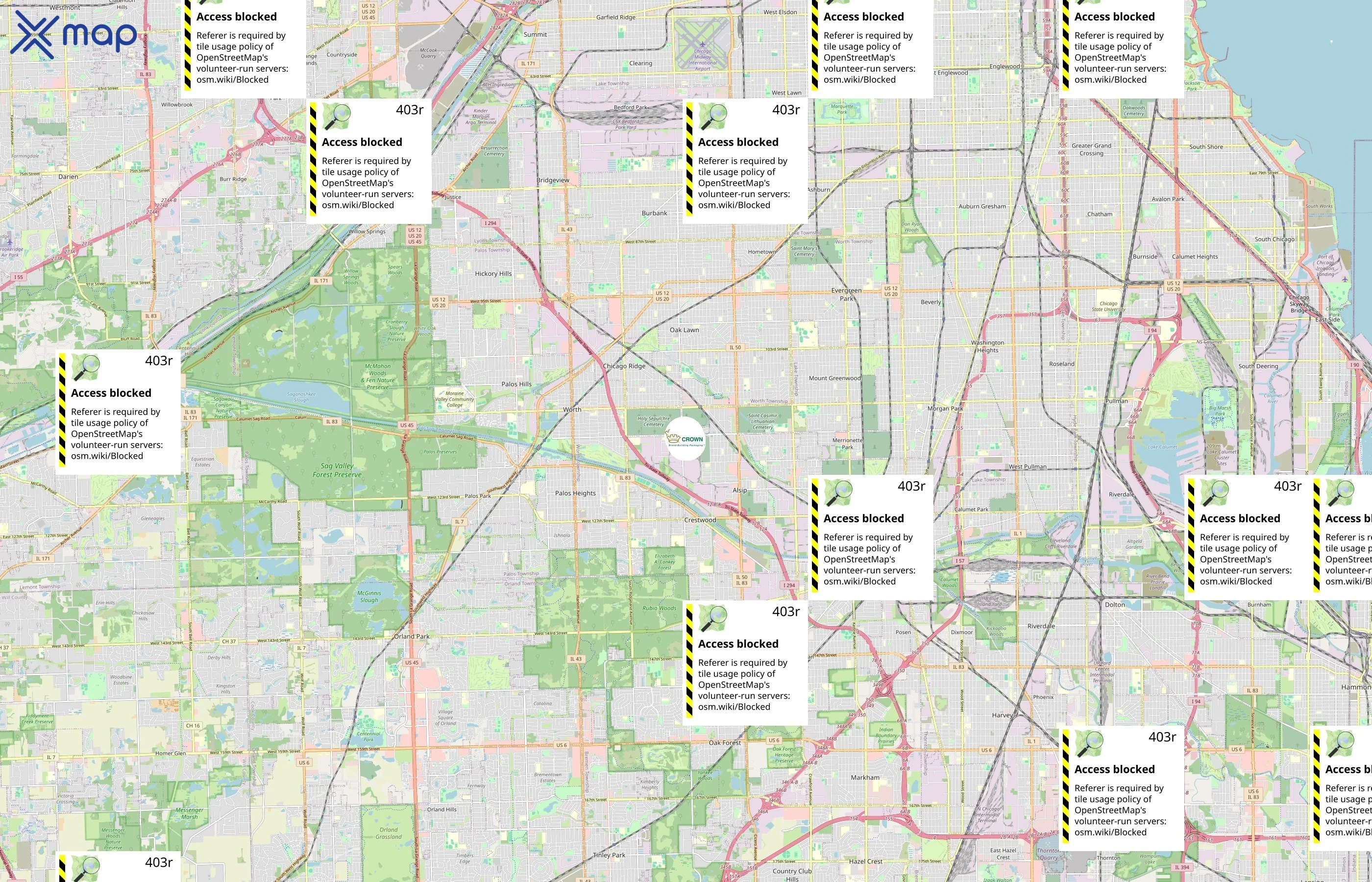 Crown Holdings area coverage