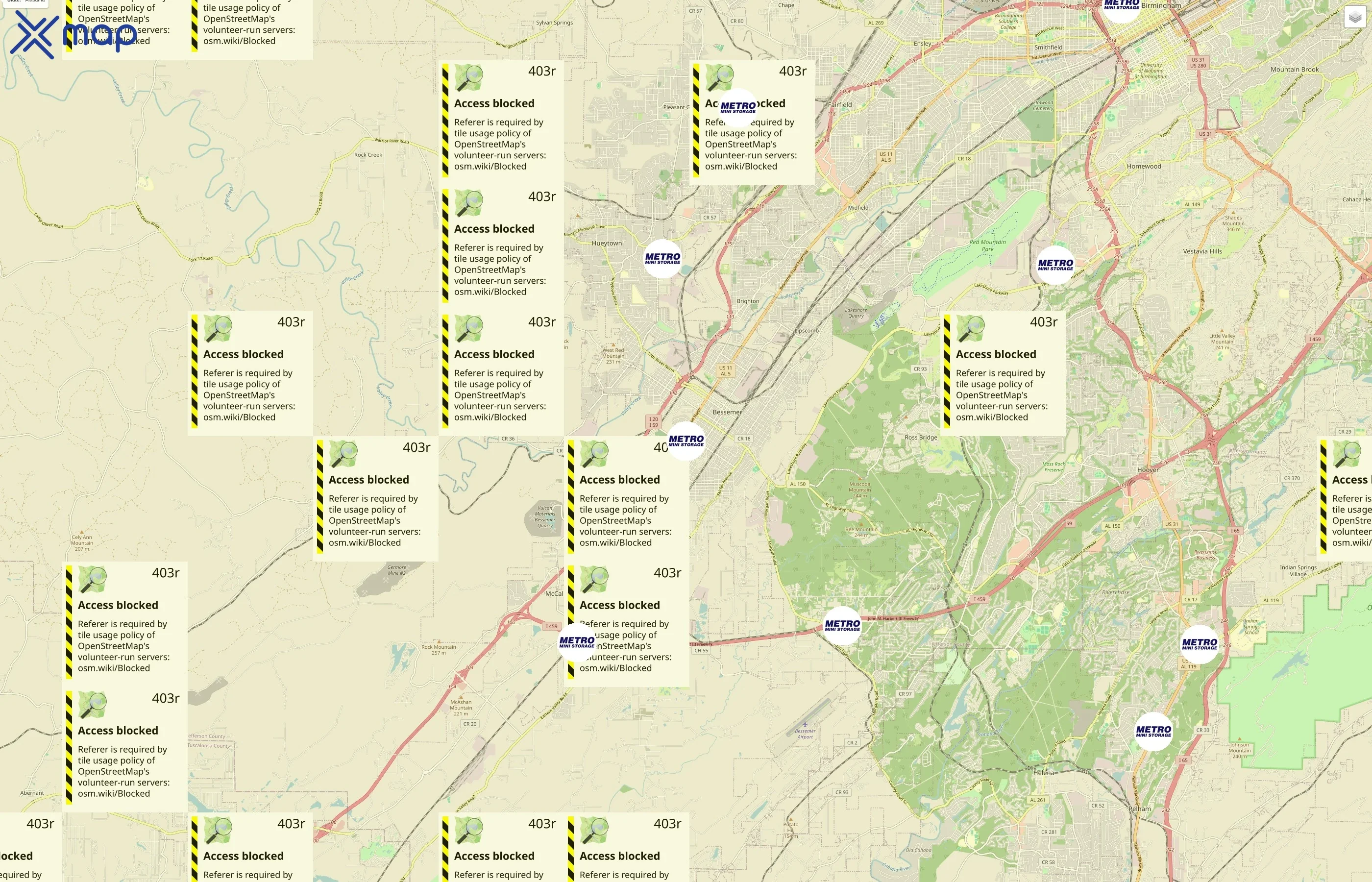 Metro Mini Storage traffic data