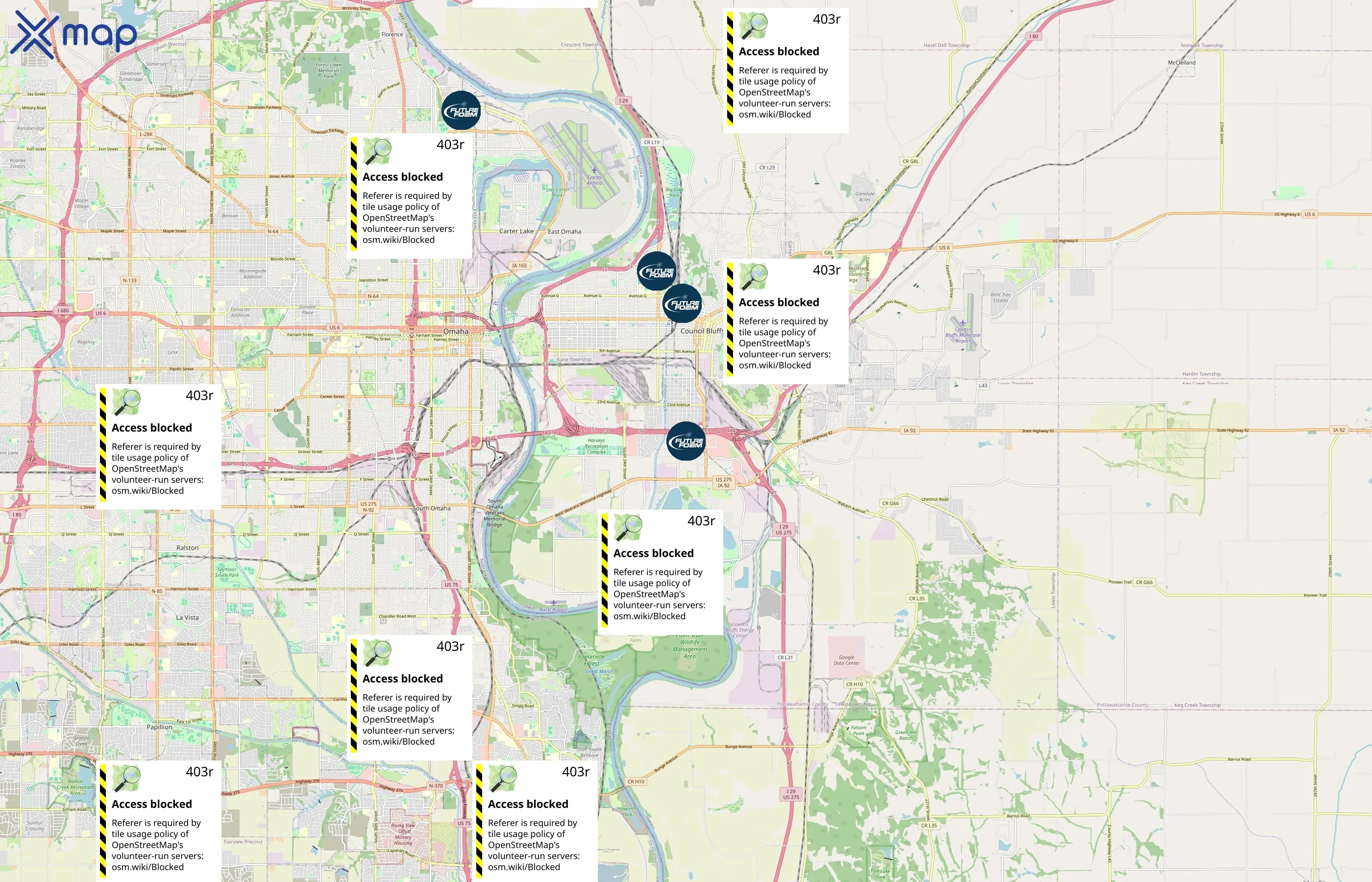 Future Foam Inc. area coverage