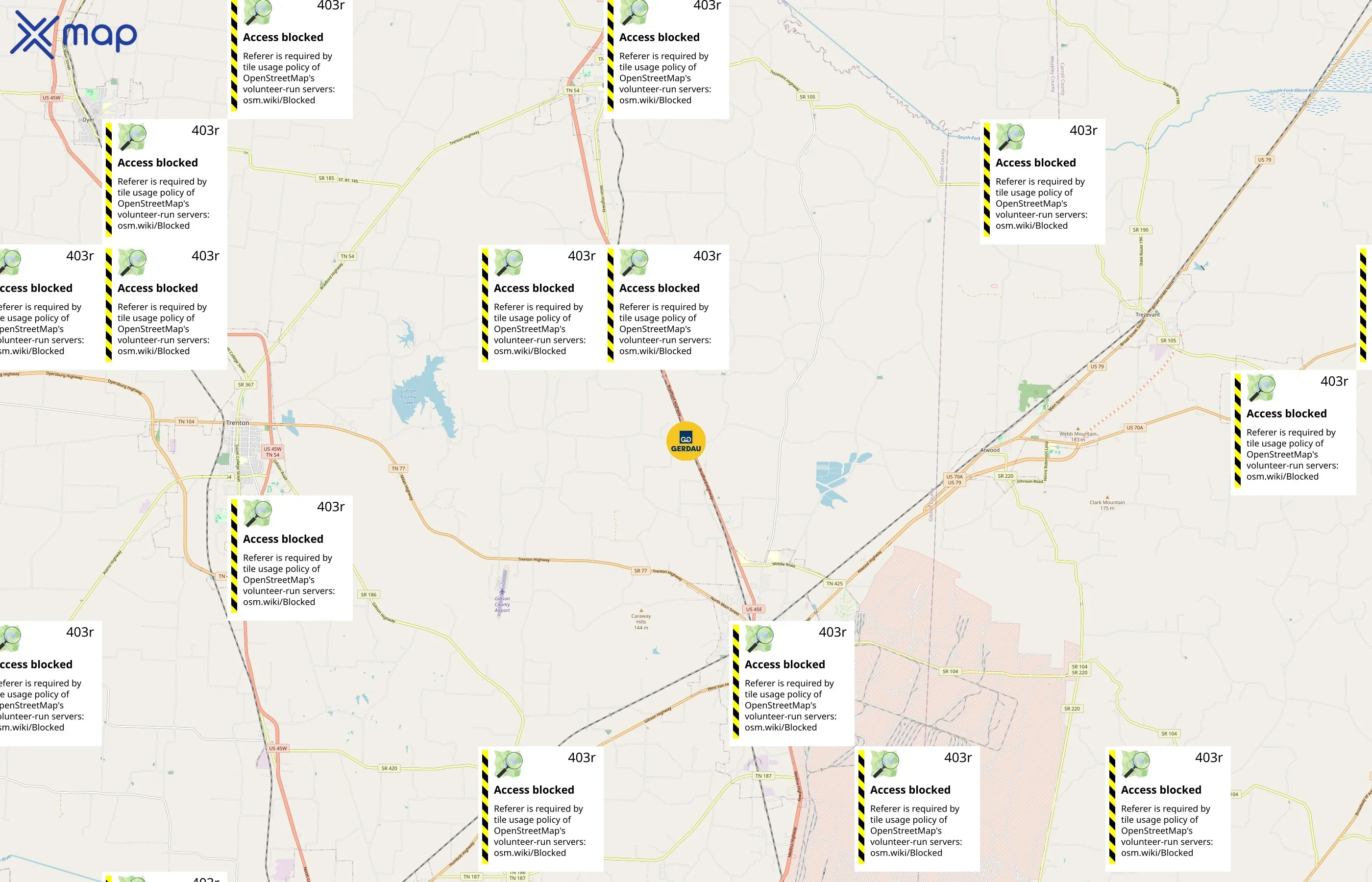 Gerdau area coverage