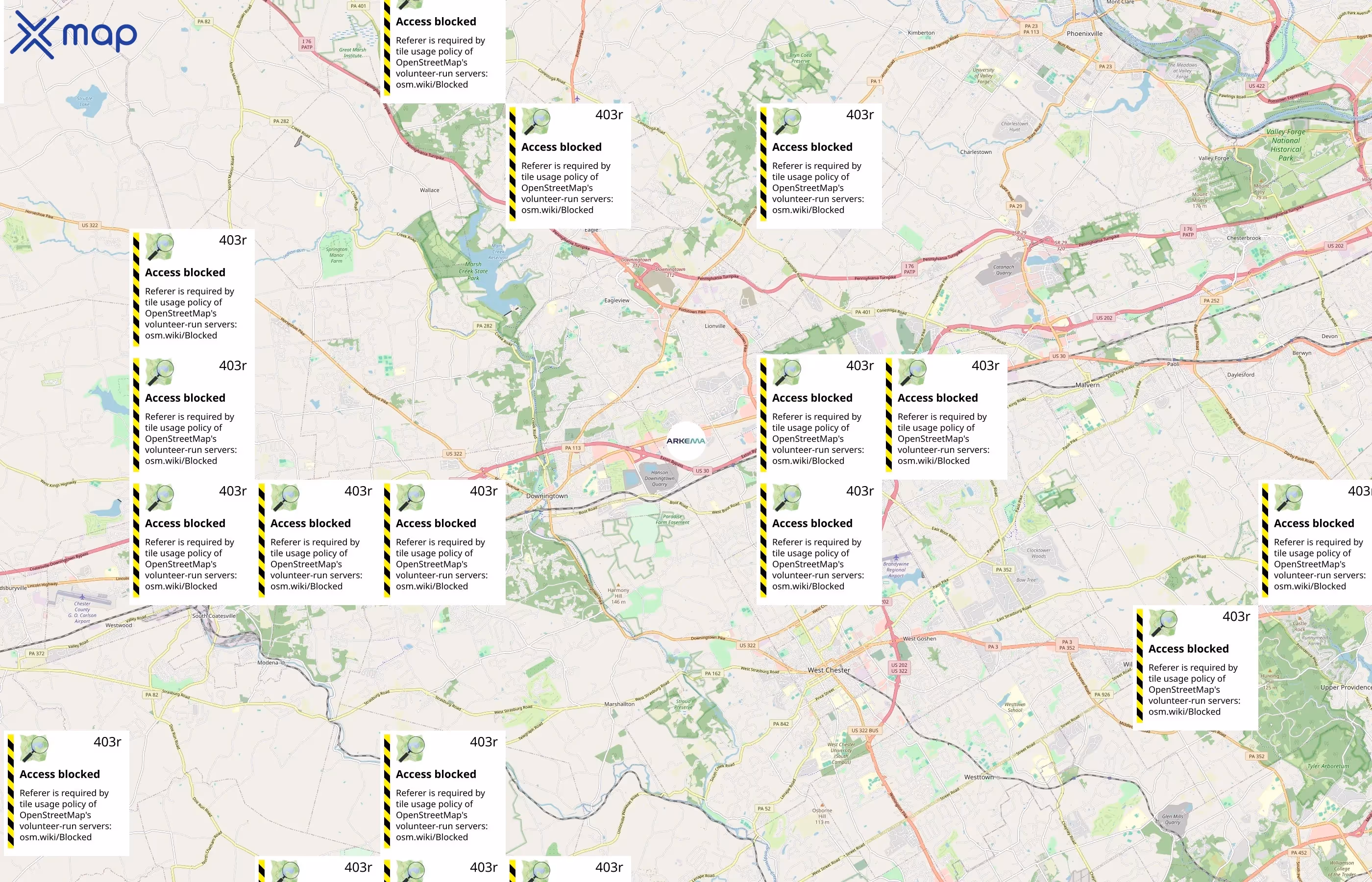 Arkema area coverage