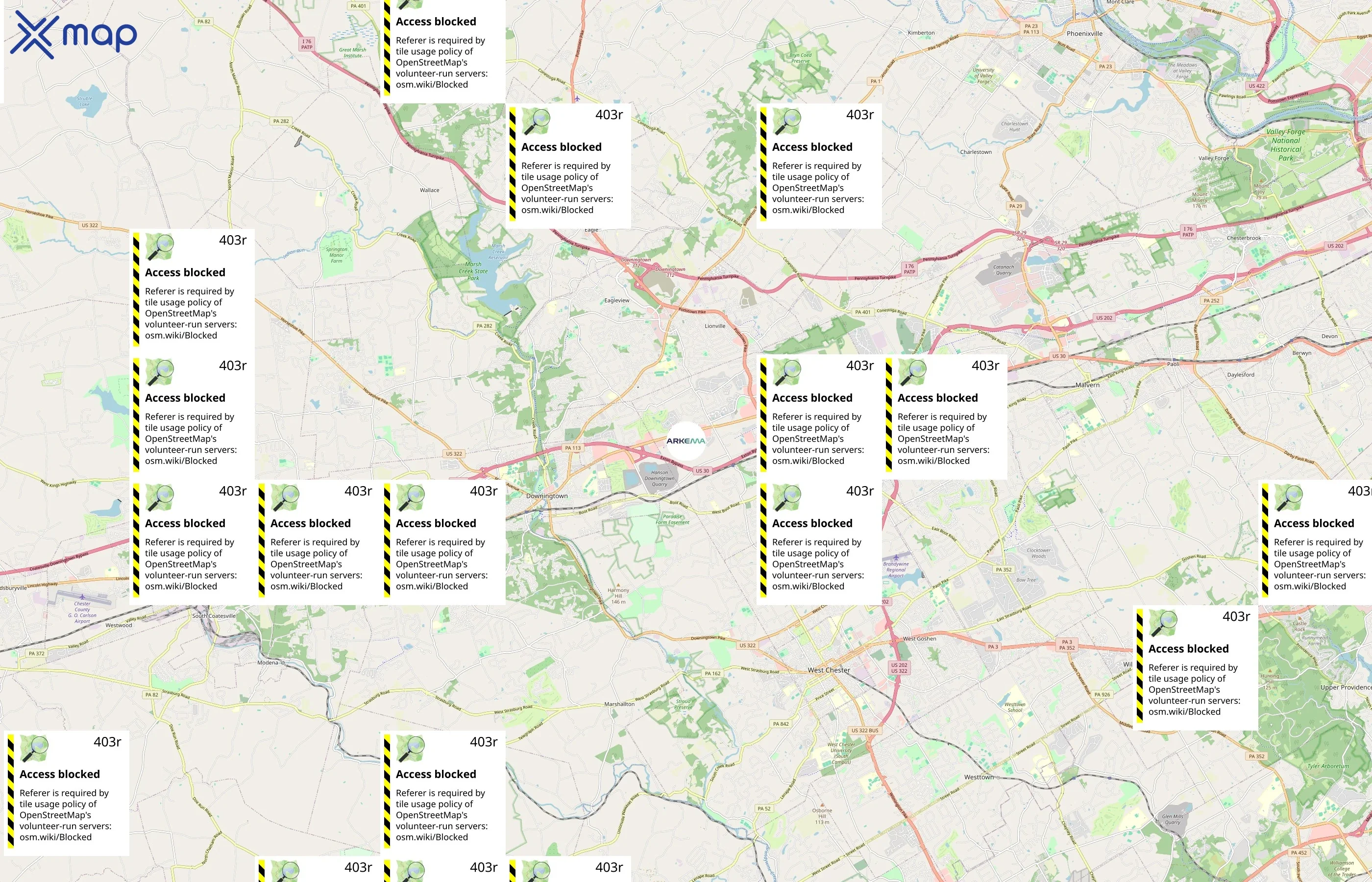 Arkema area coverage