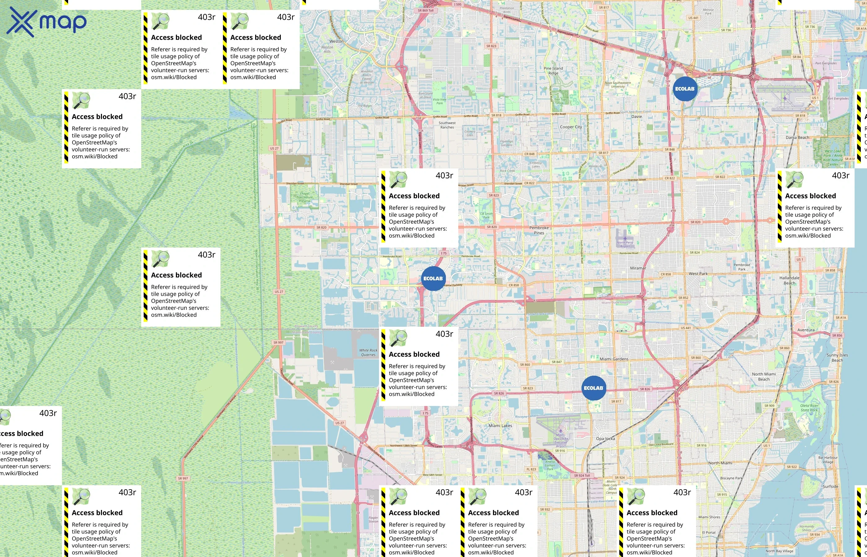 Ecolab area coverage