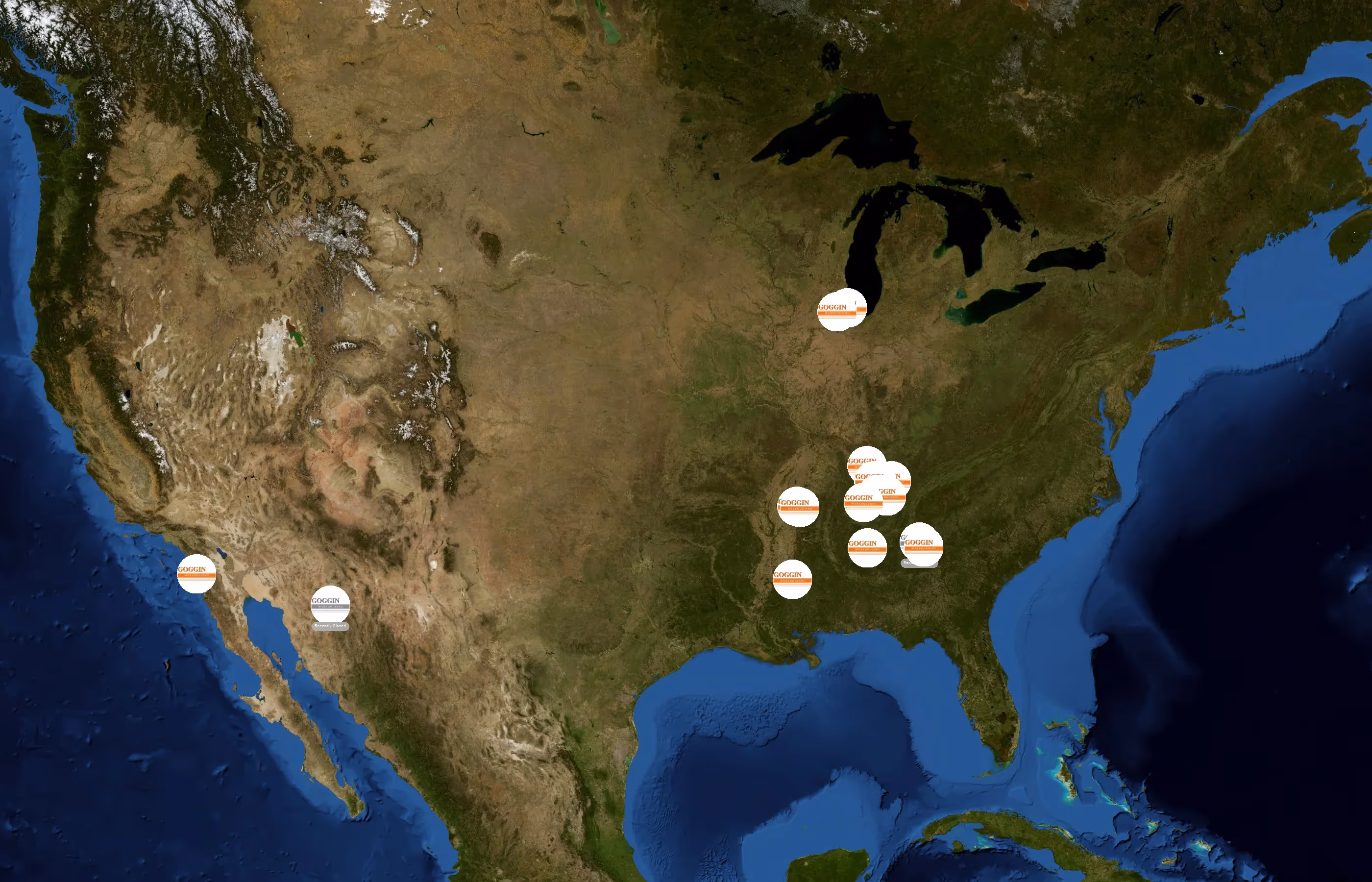 Goggin Warehousing state distribution
