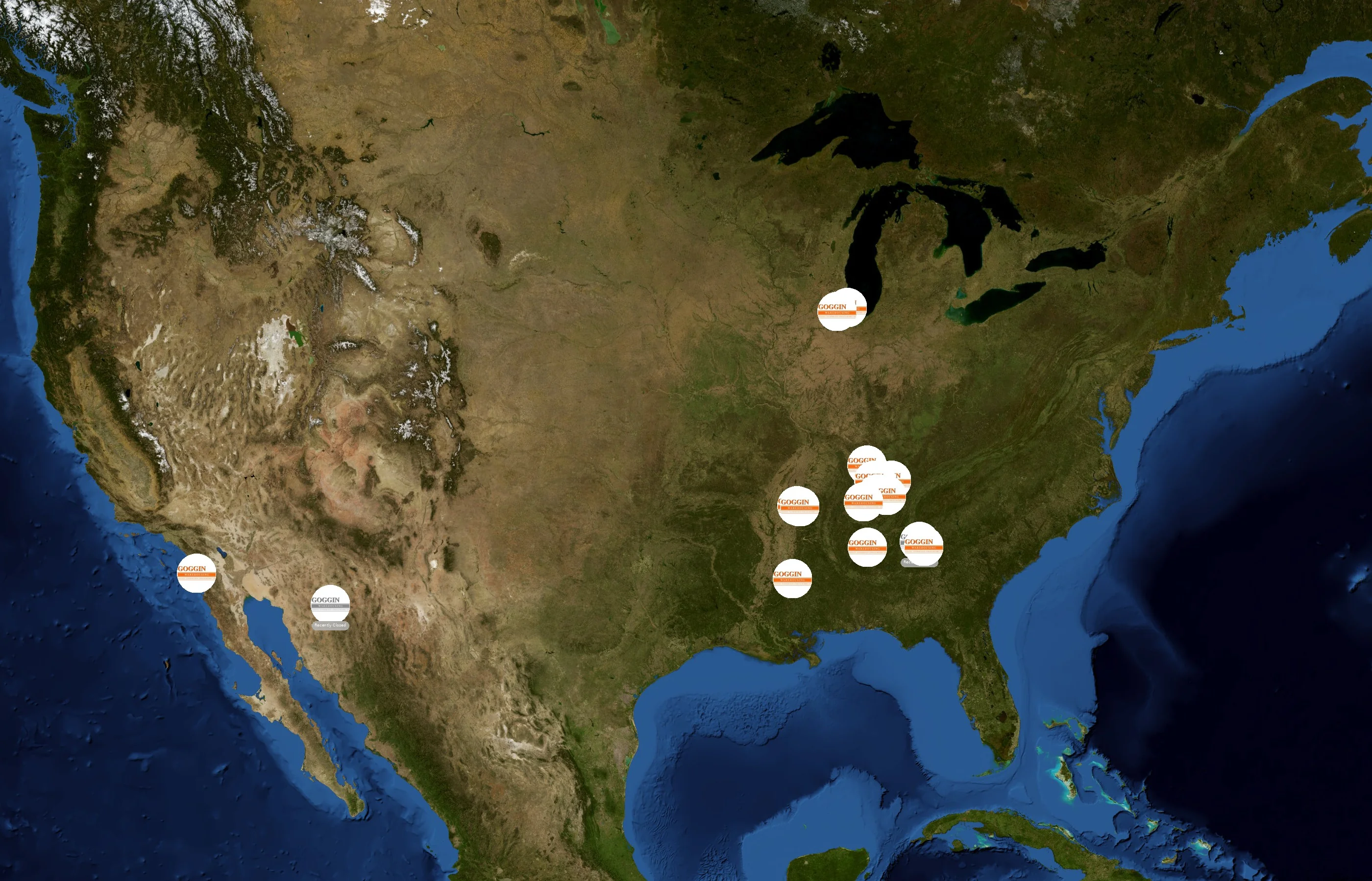 Goggin Warehousing state distribution