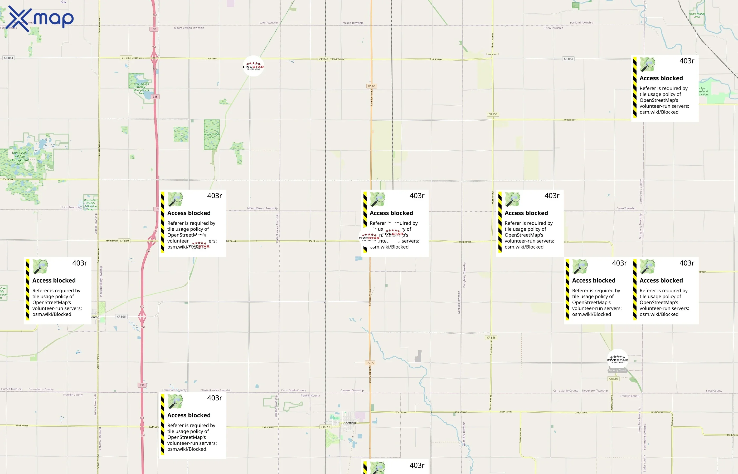 Five Star Cooperative area coverage