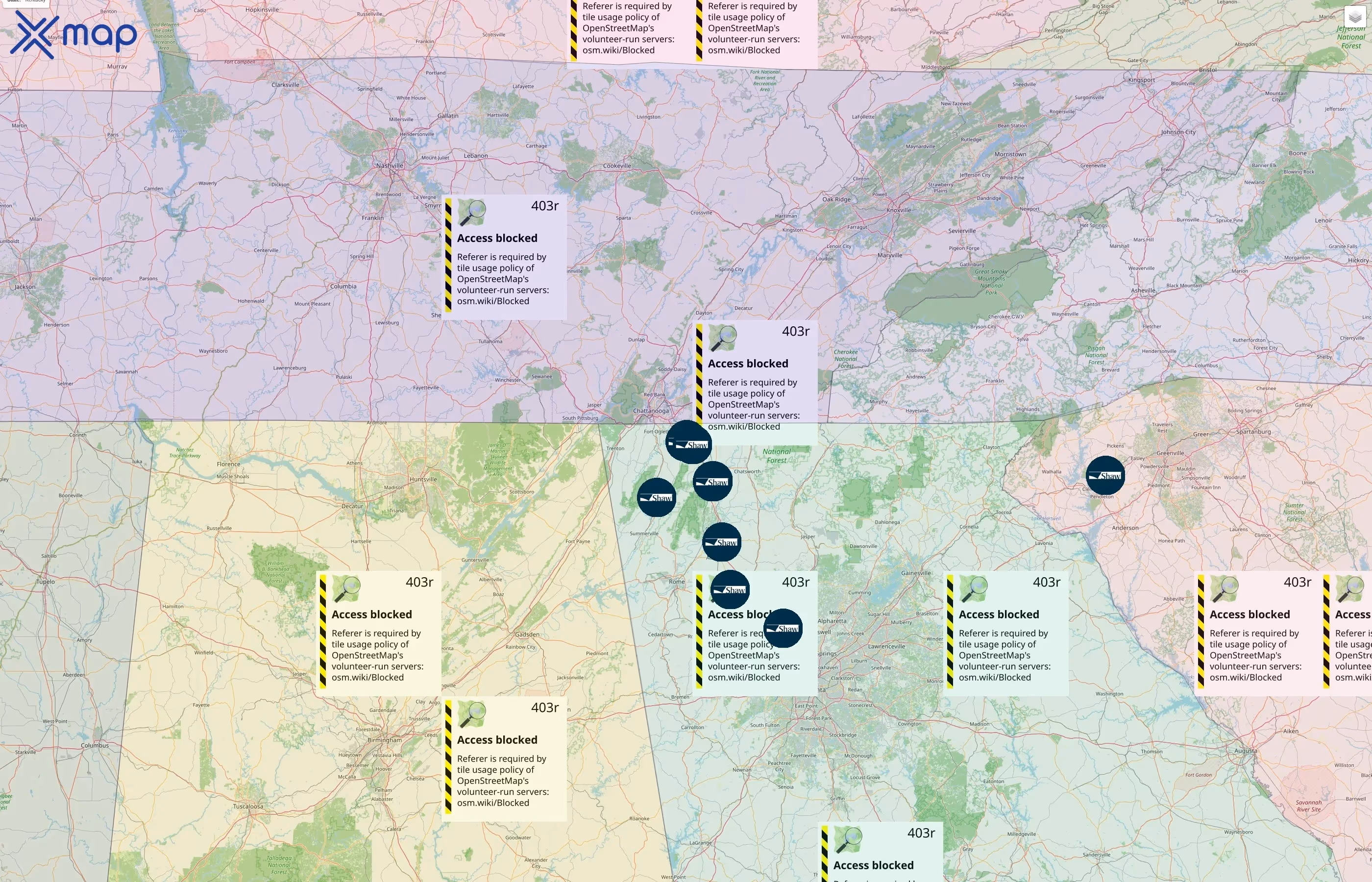 Shaw Industries Group, Inc. street hotspots