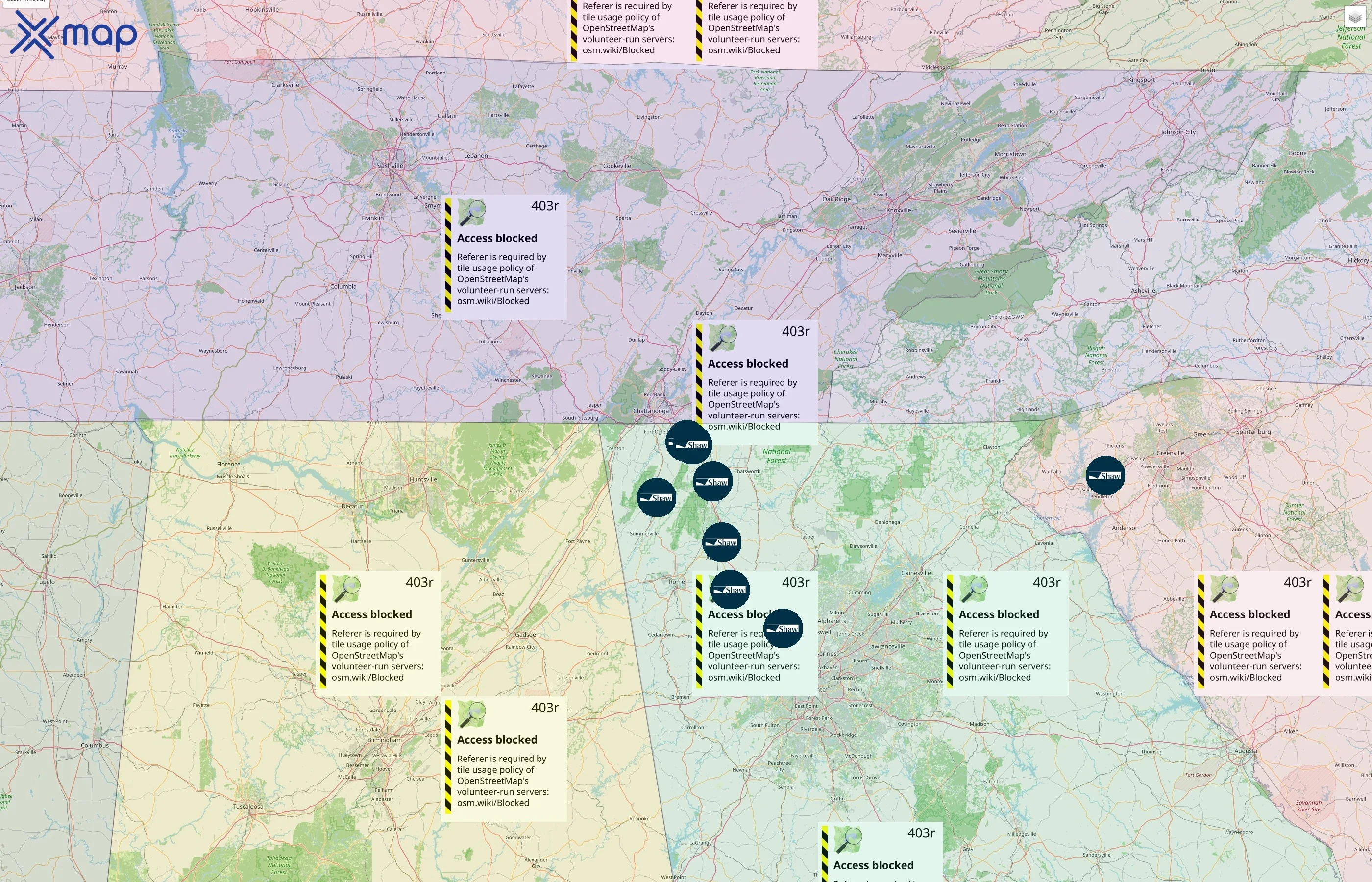Shaw Industries Group, Inc. street hotspots