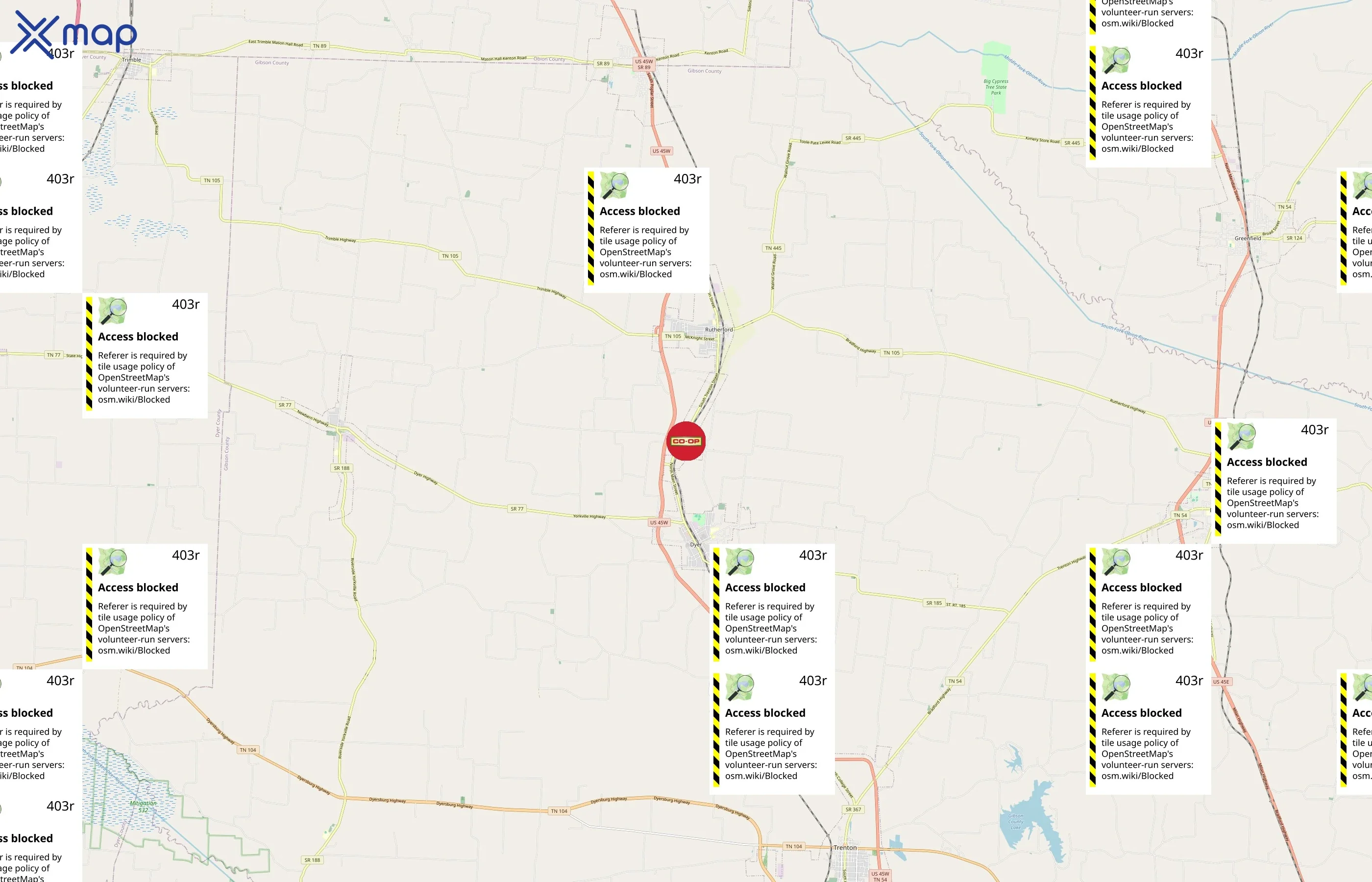 Farmers Co-op area coverage
