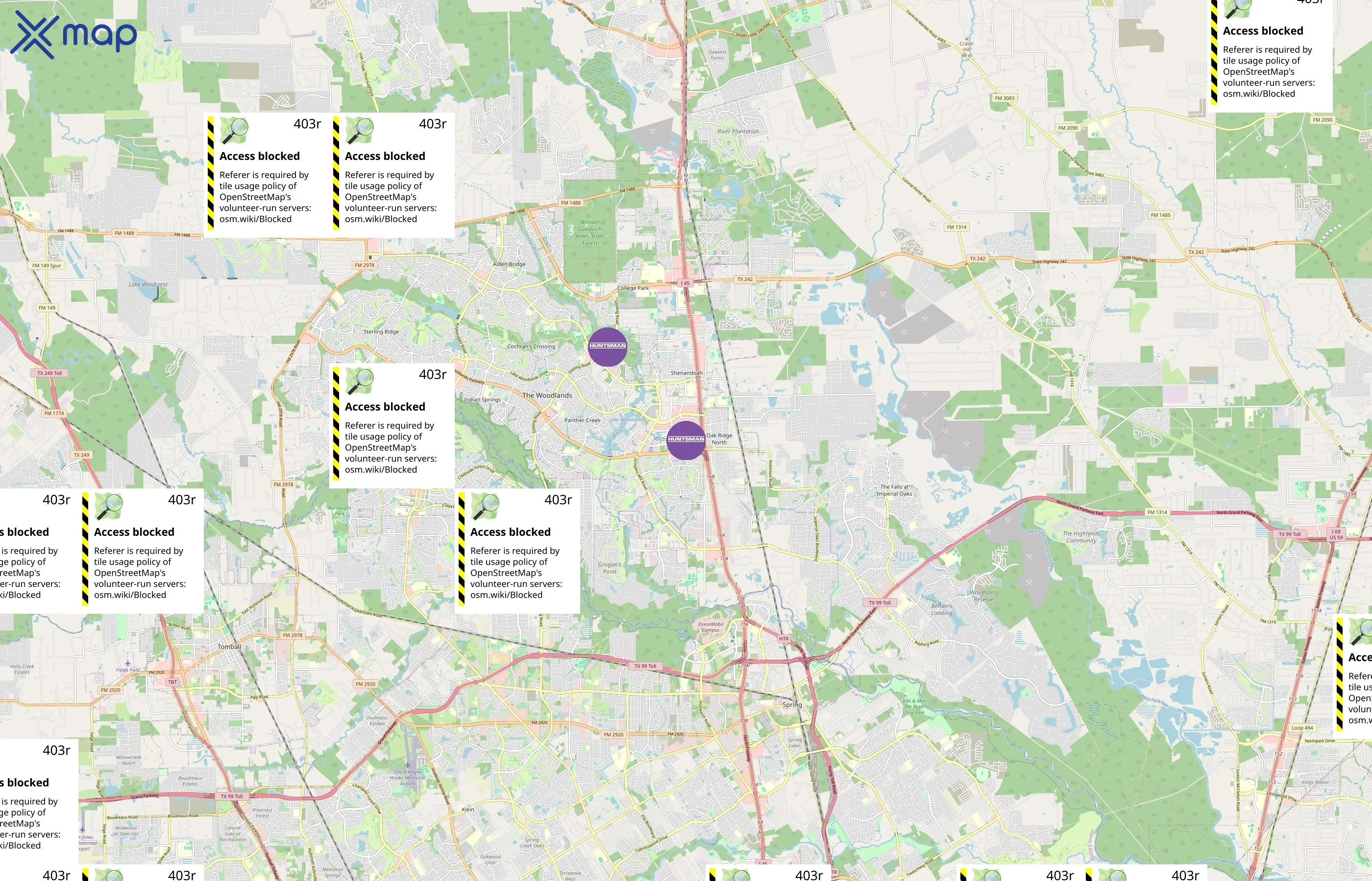 Huntsman Corporation area coverage