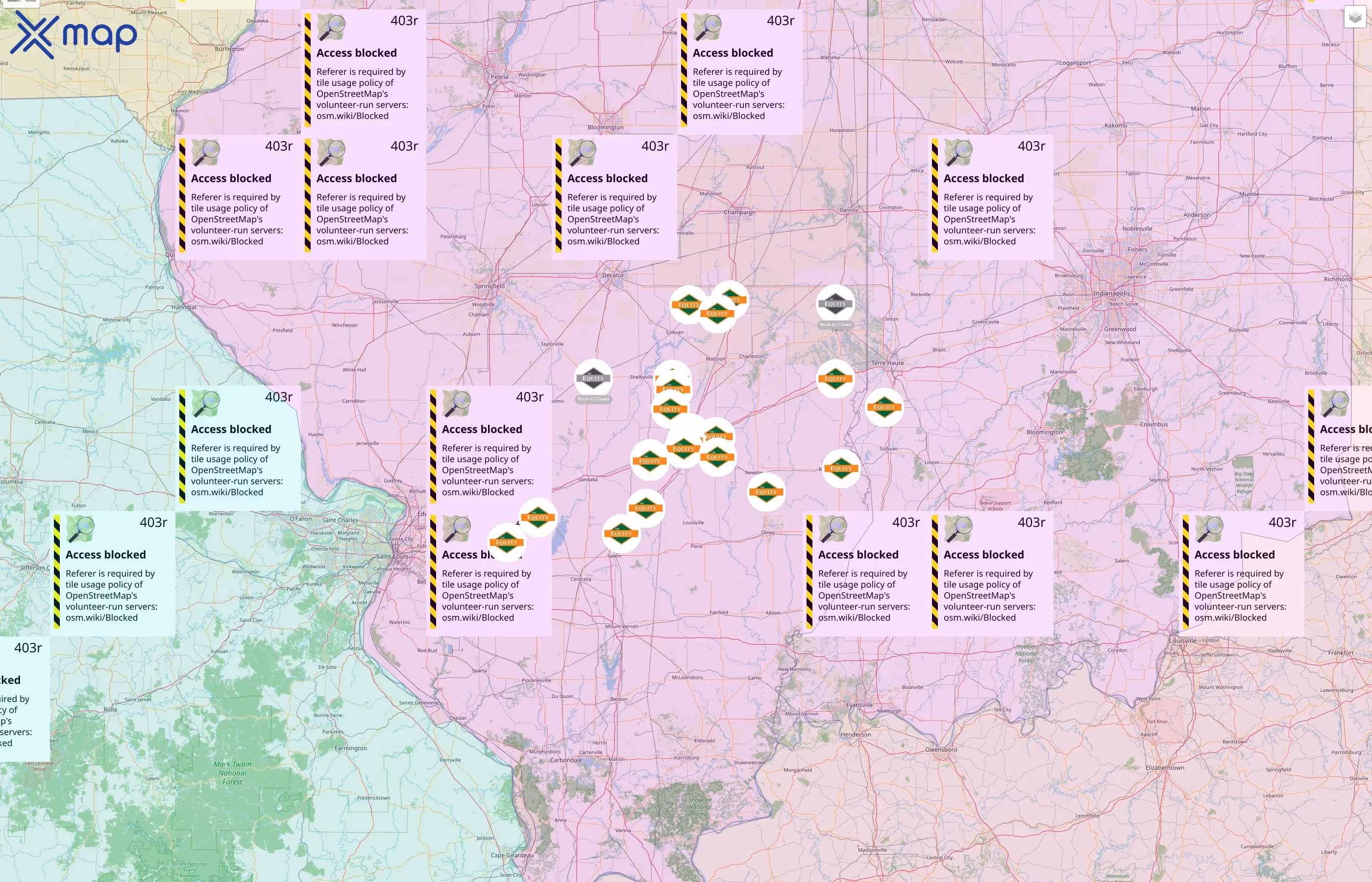 The Equity street hotspots