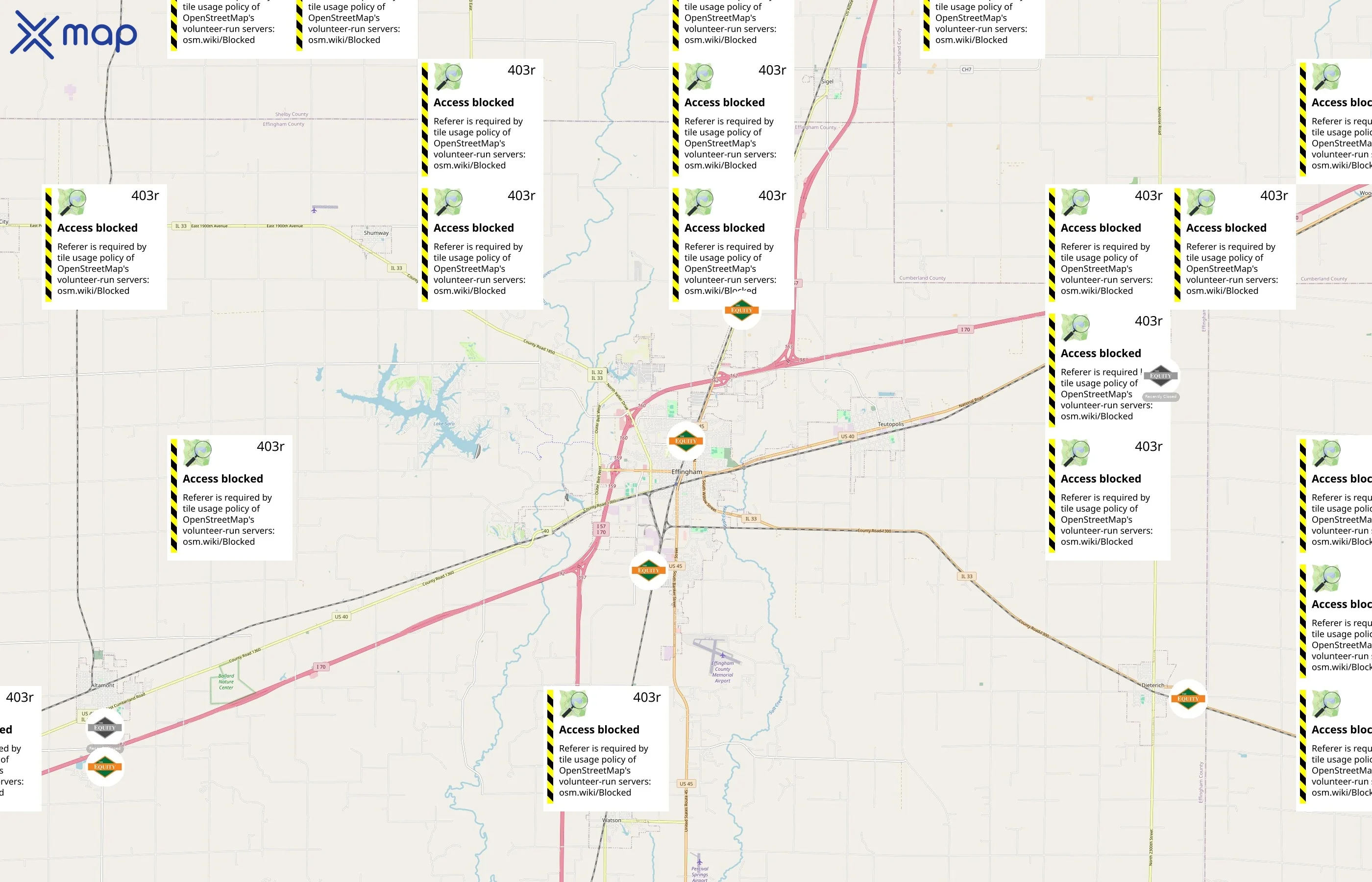 The Equity area coverage
