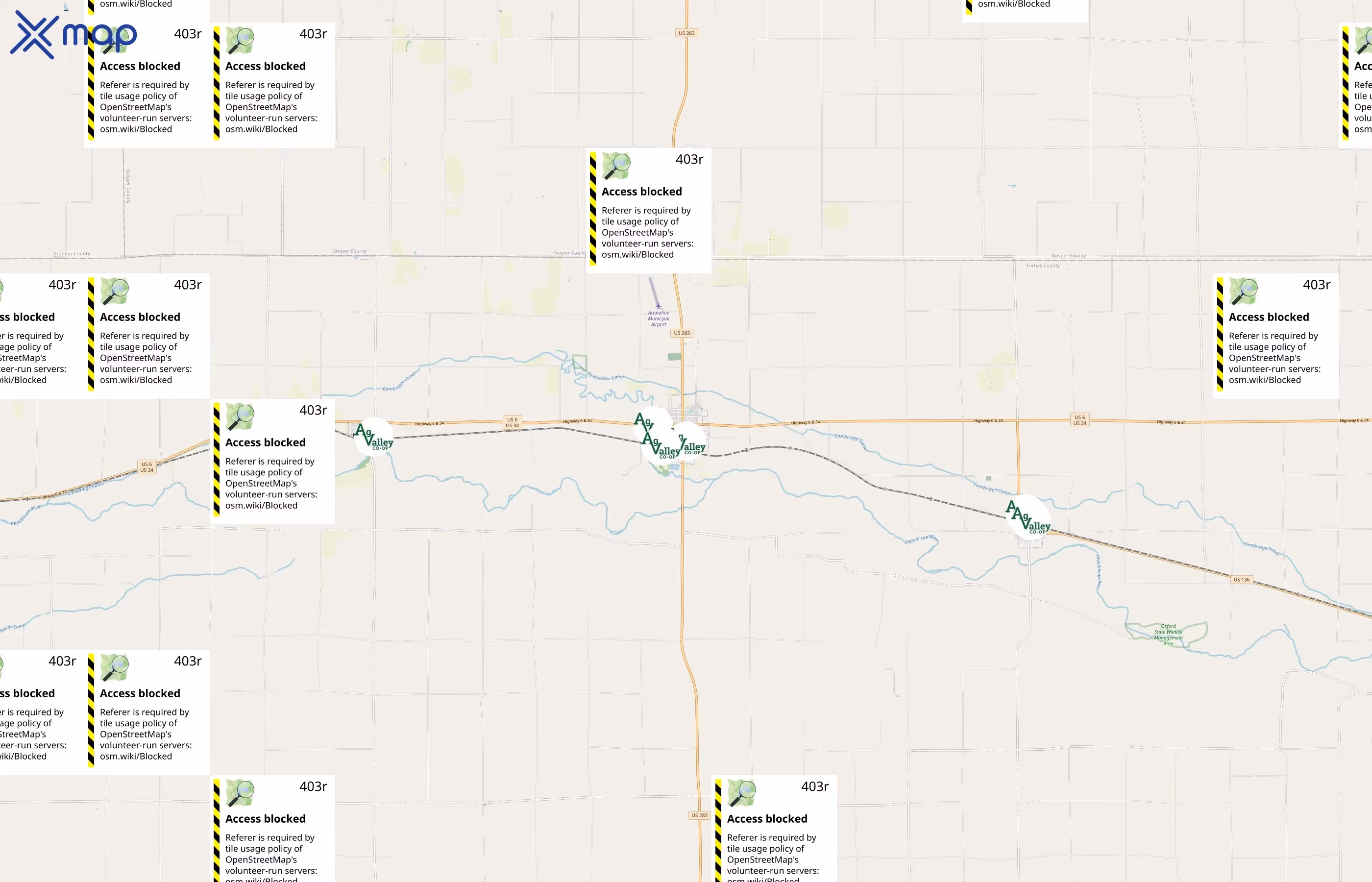 Ag Valley Co-op area coverage