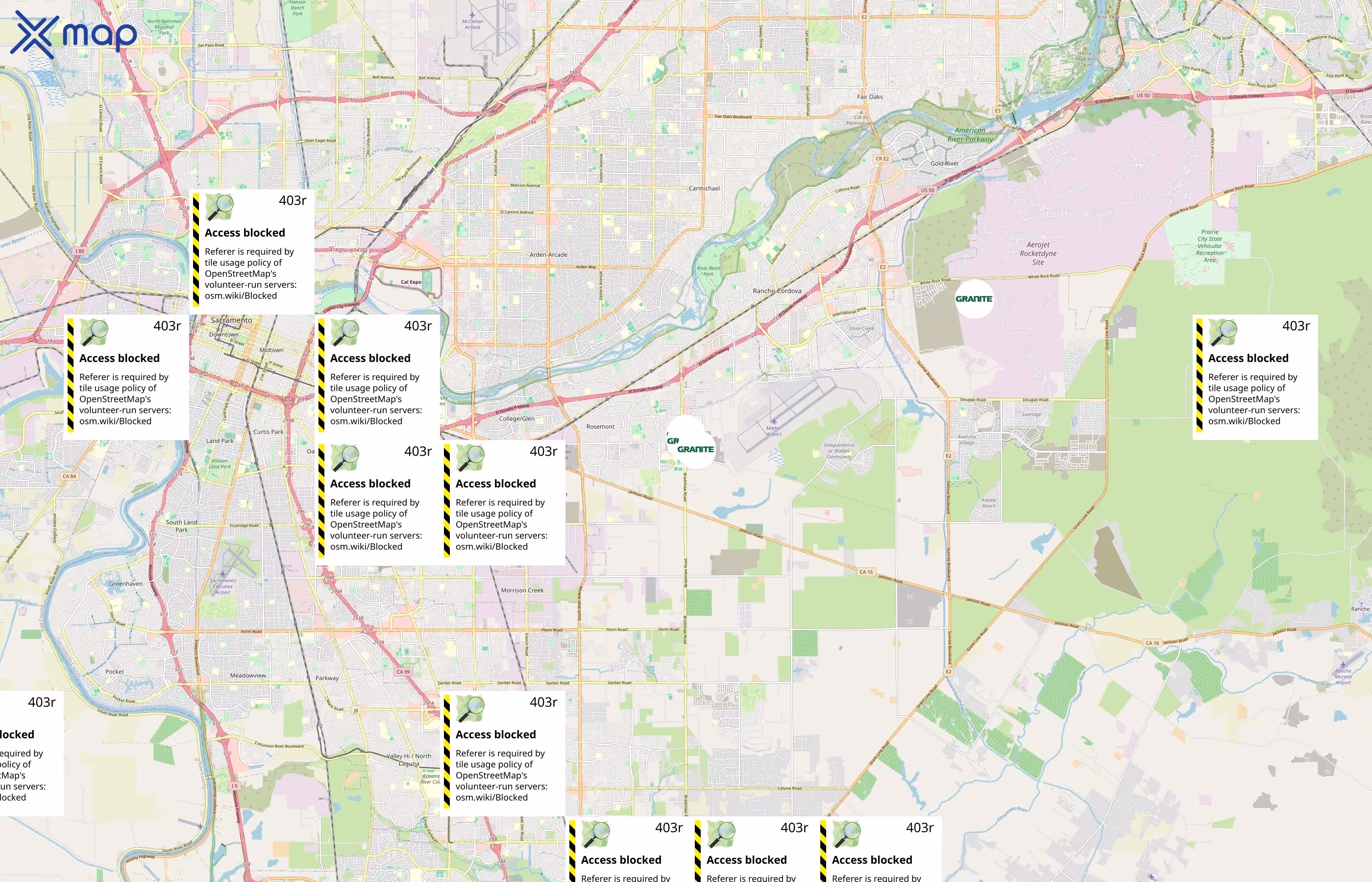Granite Construction area coverage