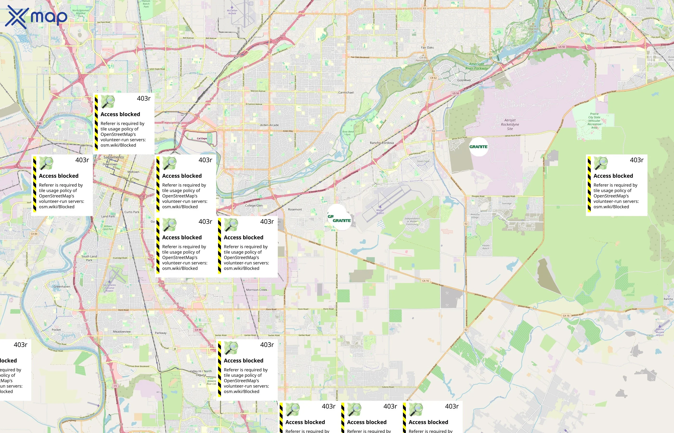 Granite Construction area coverage
