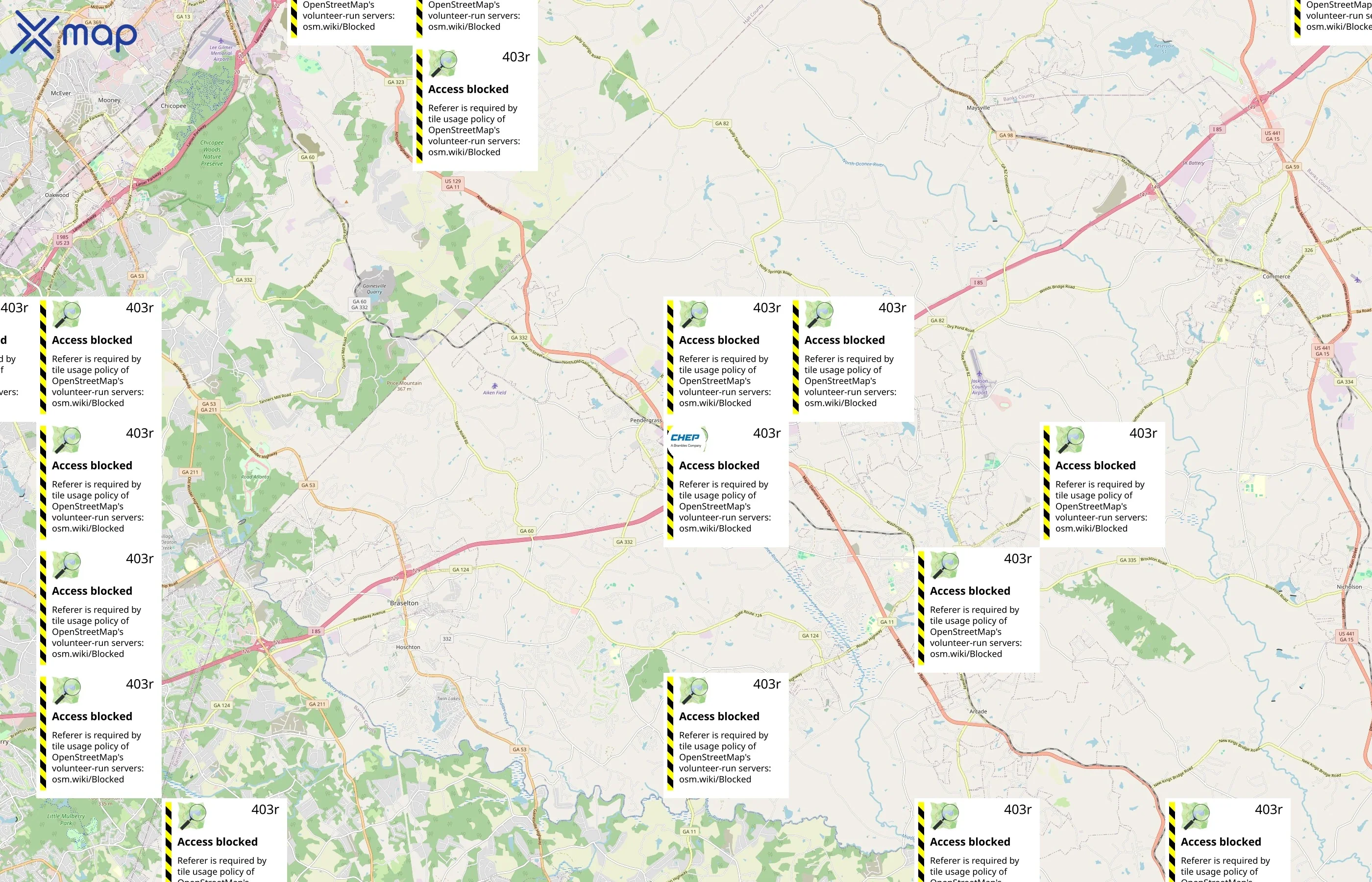 CHEP area coverage