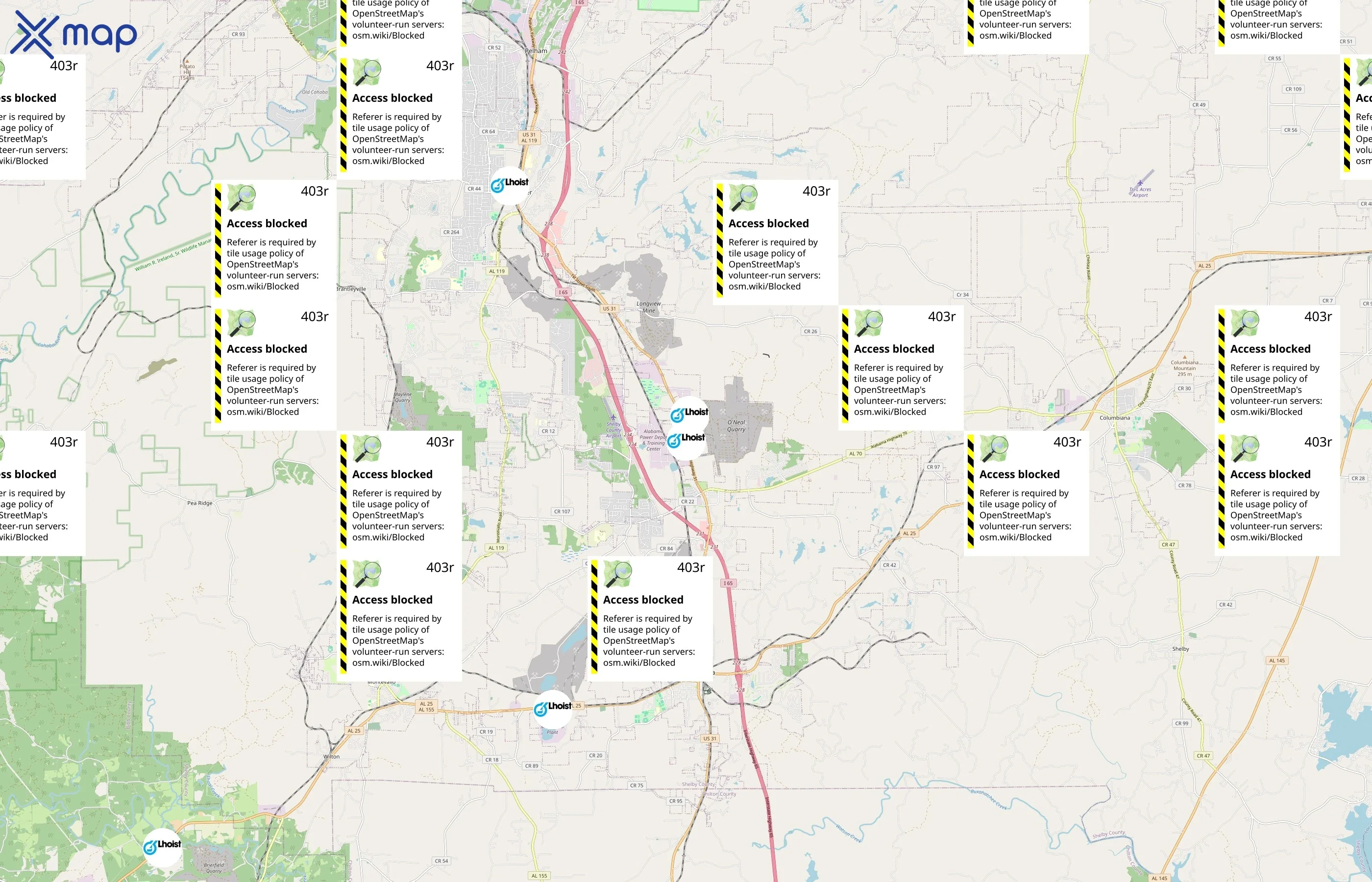 Lhoist area coverage