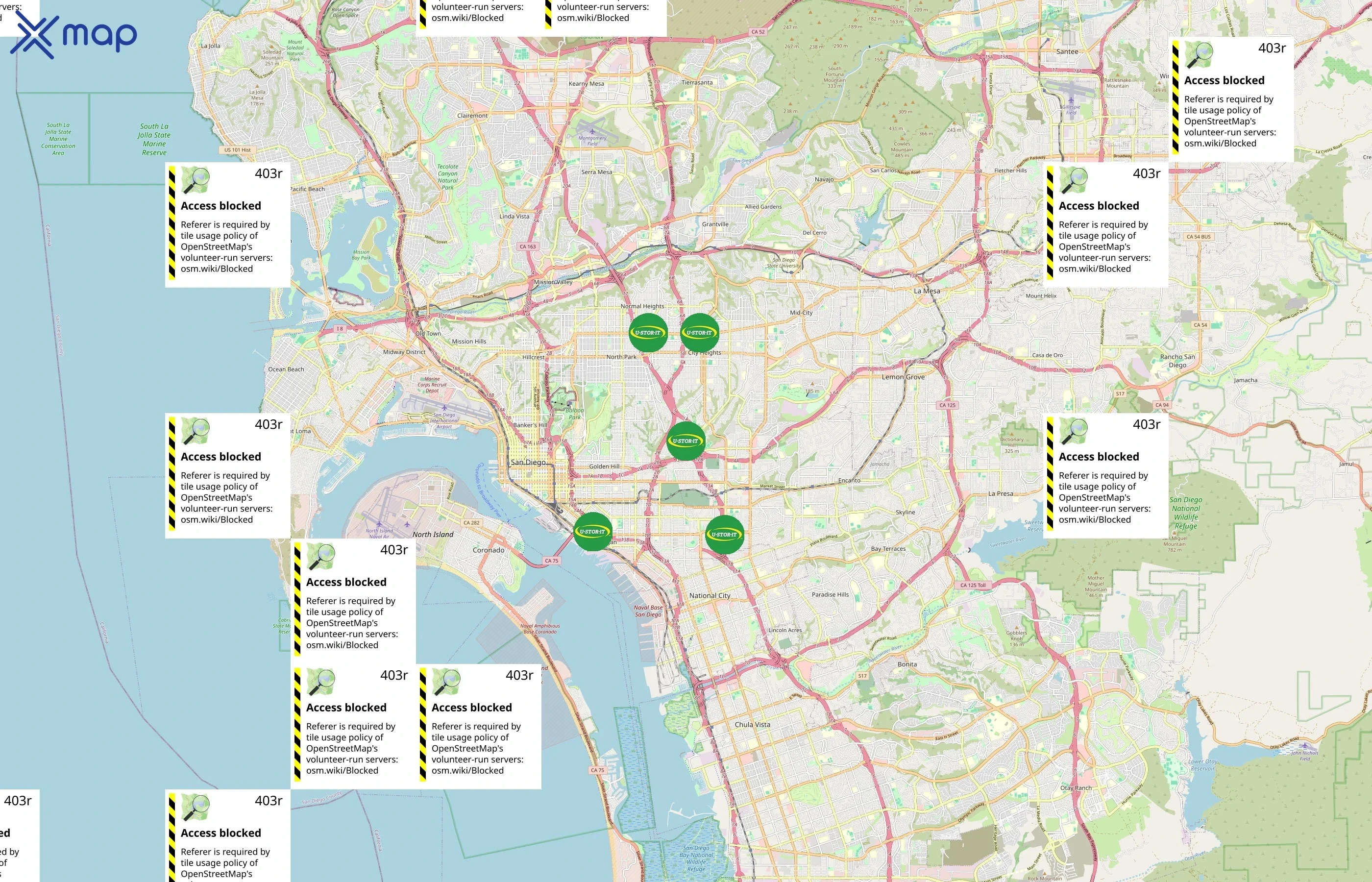 U-Stor-It area coverage