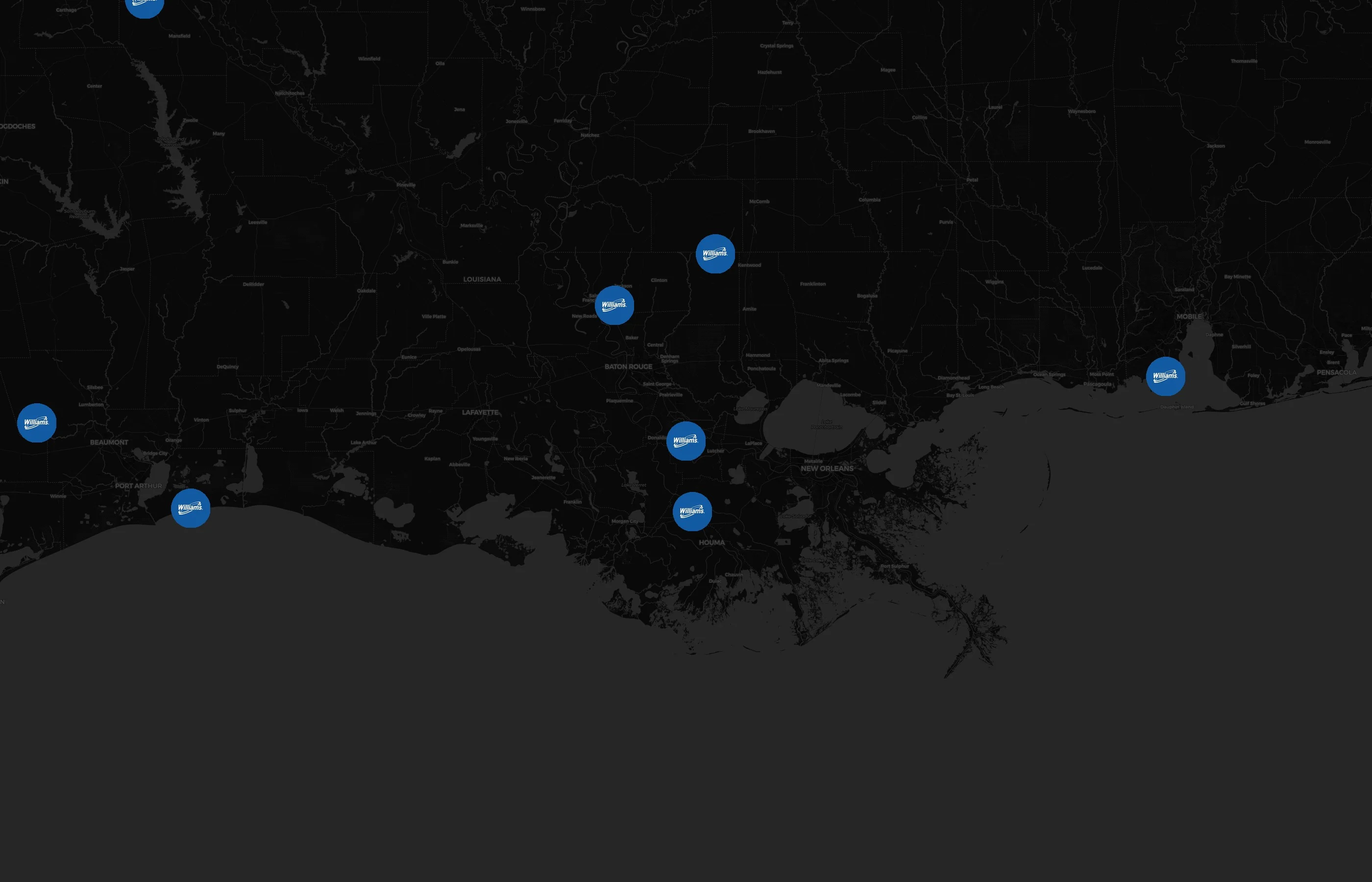 Williams Companies city distribution