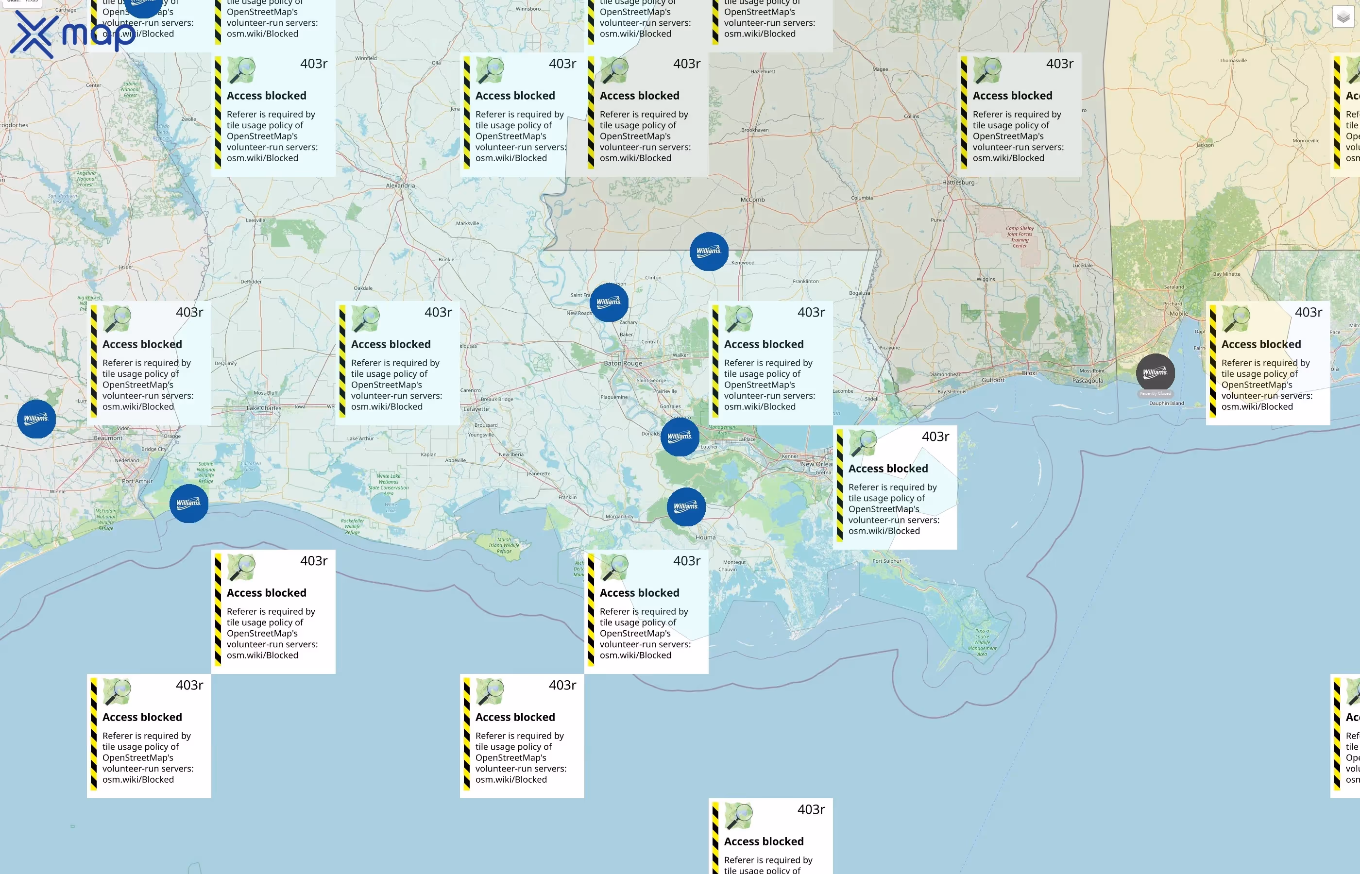 Williams Companies street hotspots
