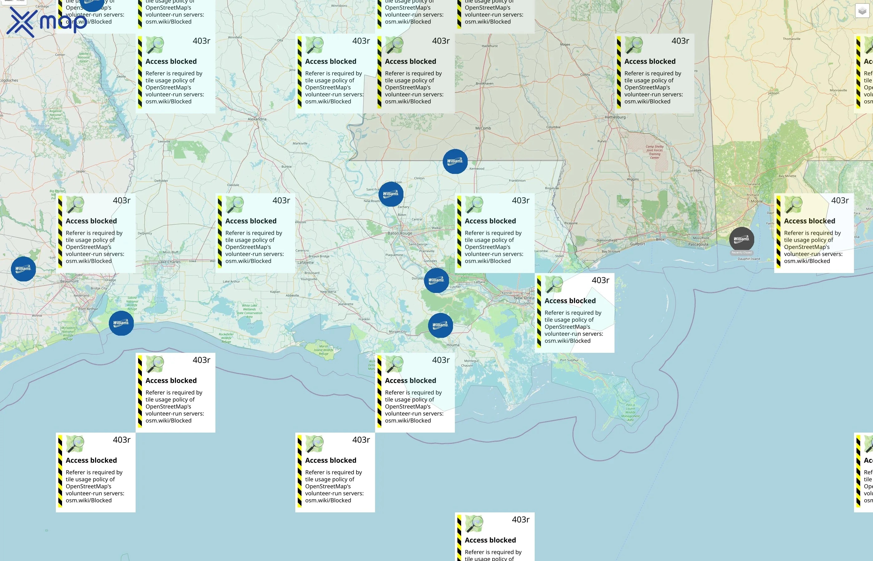 Williams Companies street hotspots