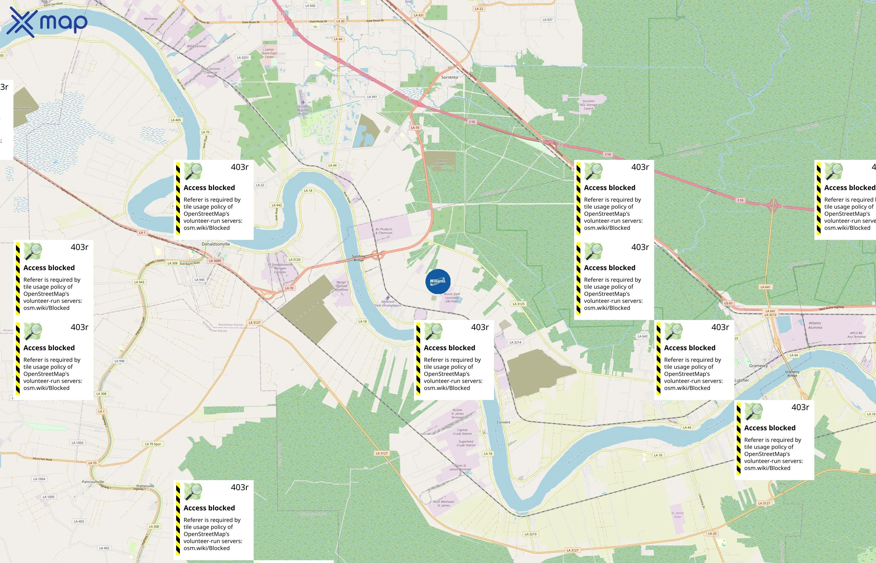 Williams Companies area coverage