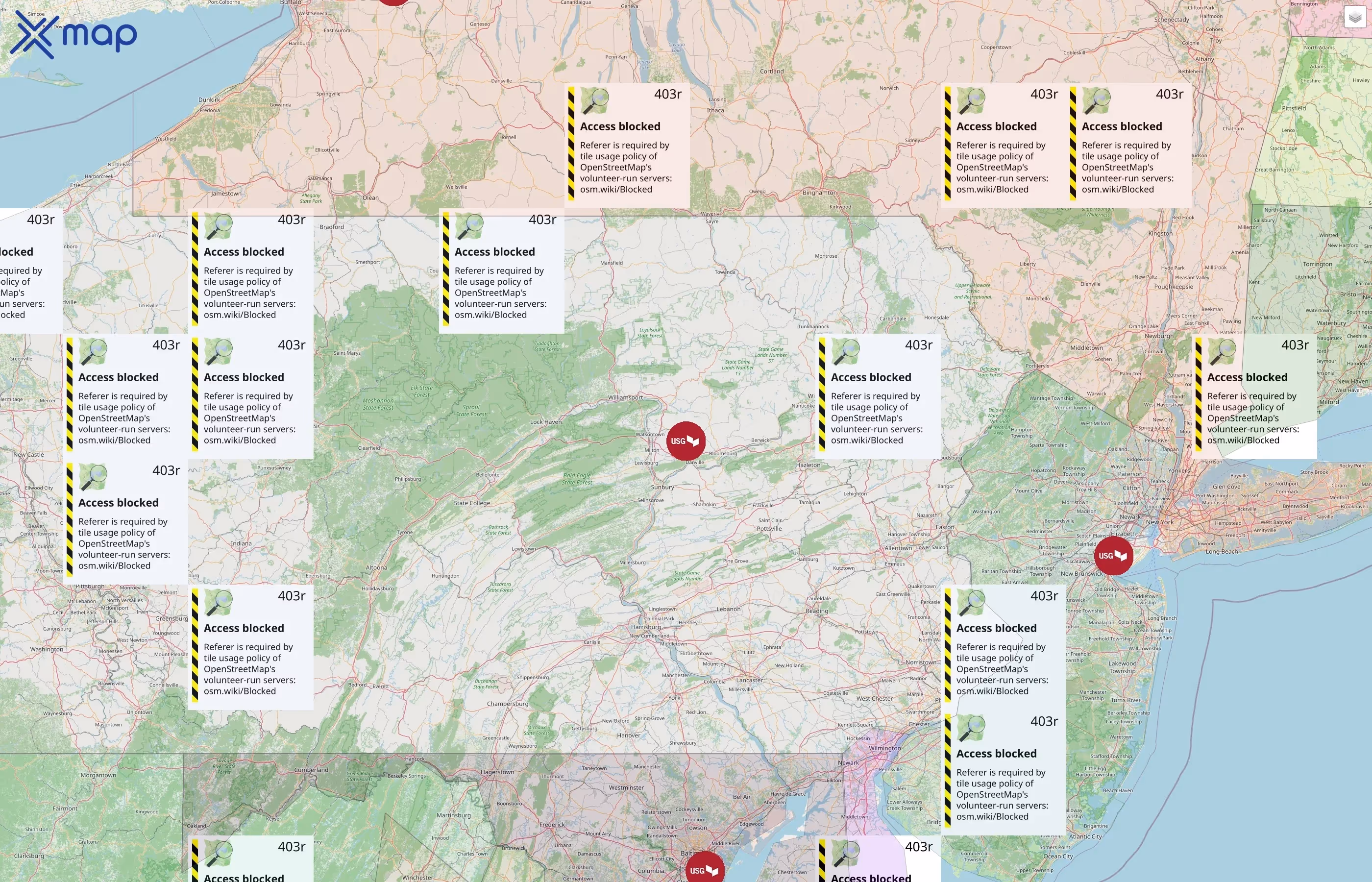 USG Corporation street hotspots