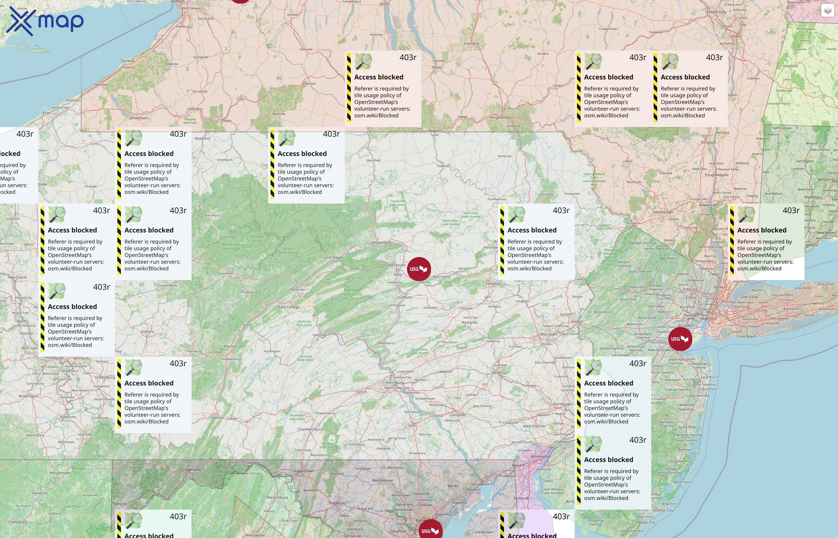 USG Corporation street hotspots