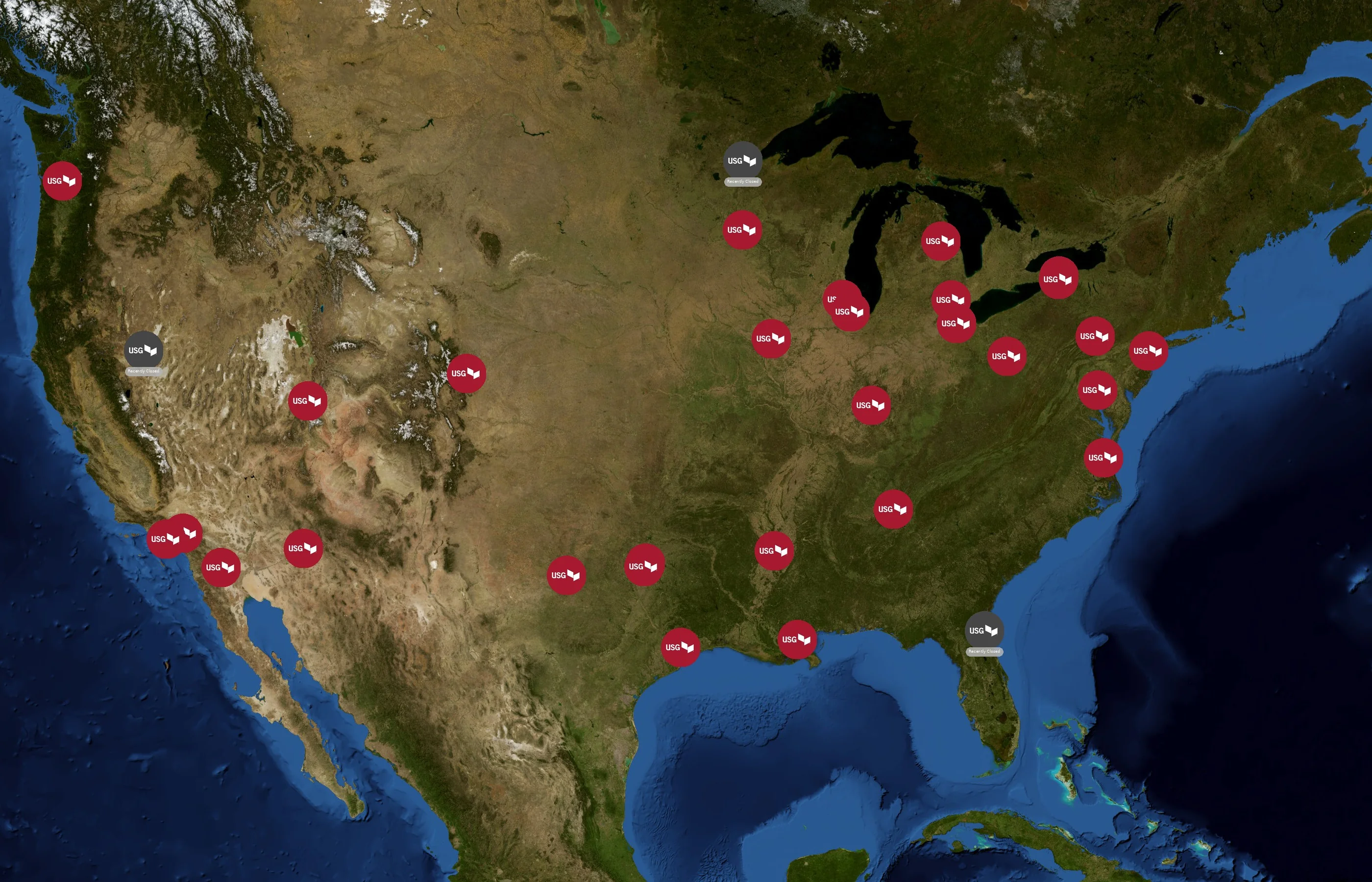 USG Corporation state distribution