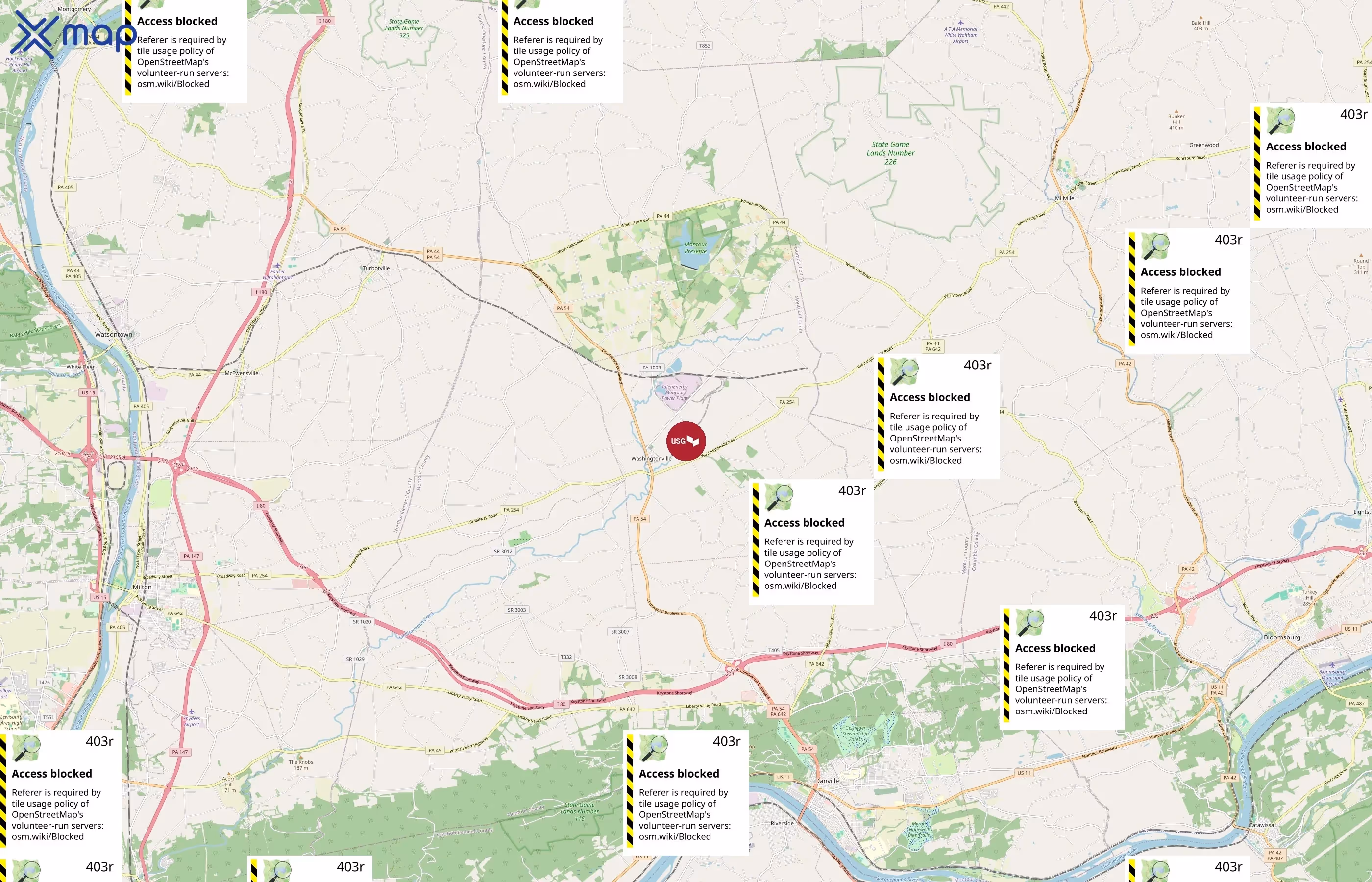 USG Corporation area coverage