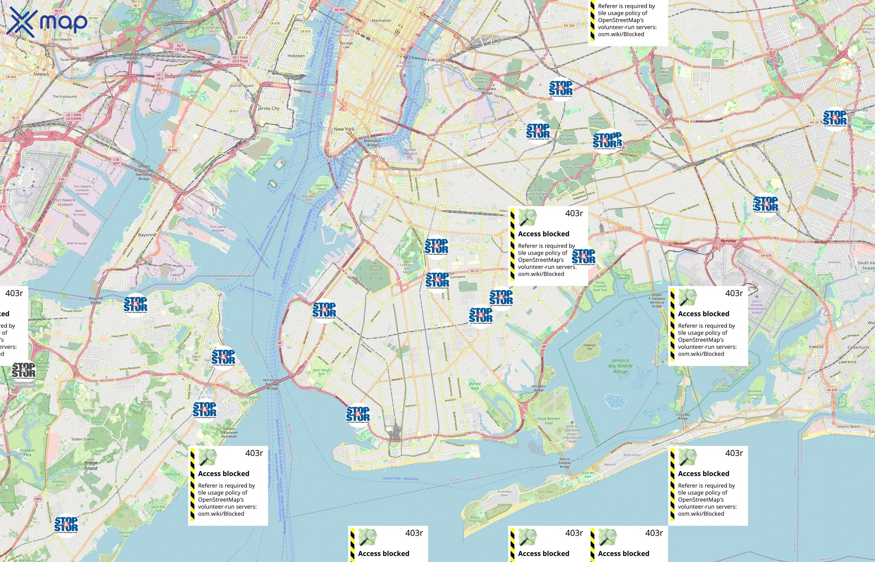 Stop & Stor area coverage