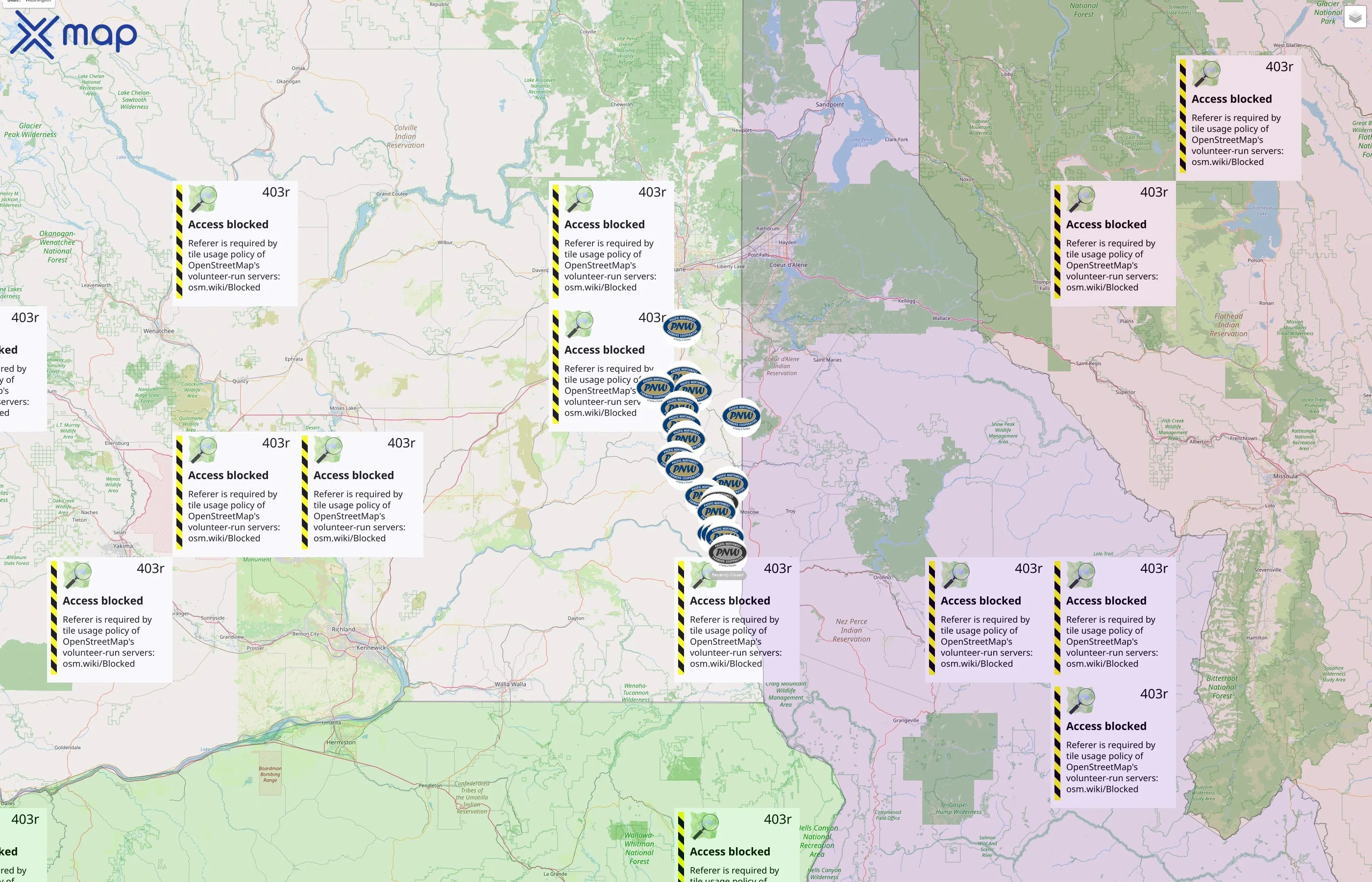 PNW Farmers Cooperative street hotspots