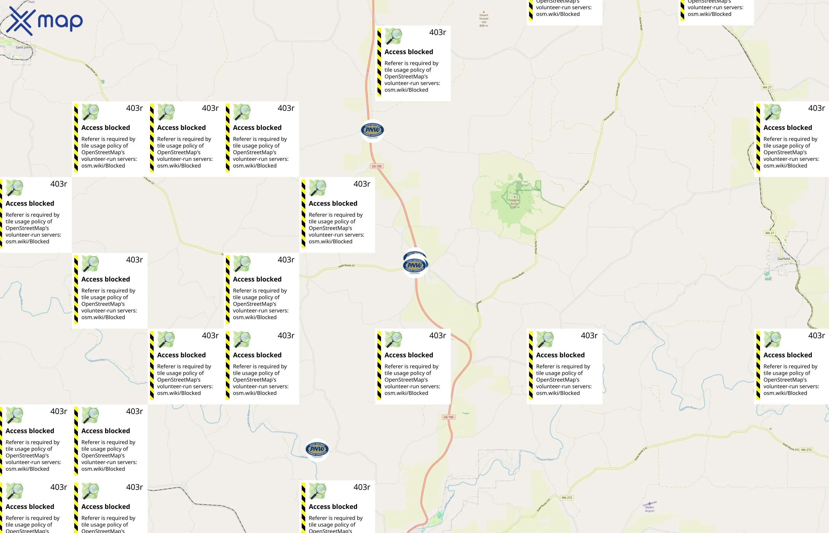 PNW Farmers Cooperative area coverage