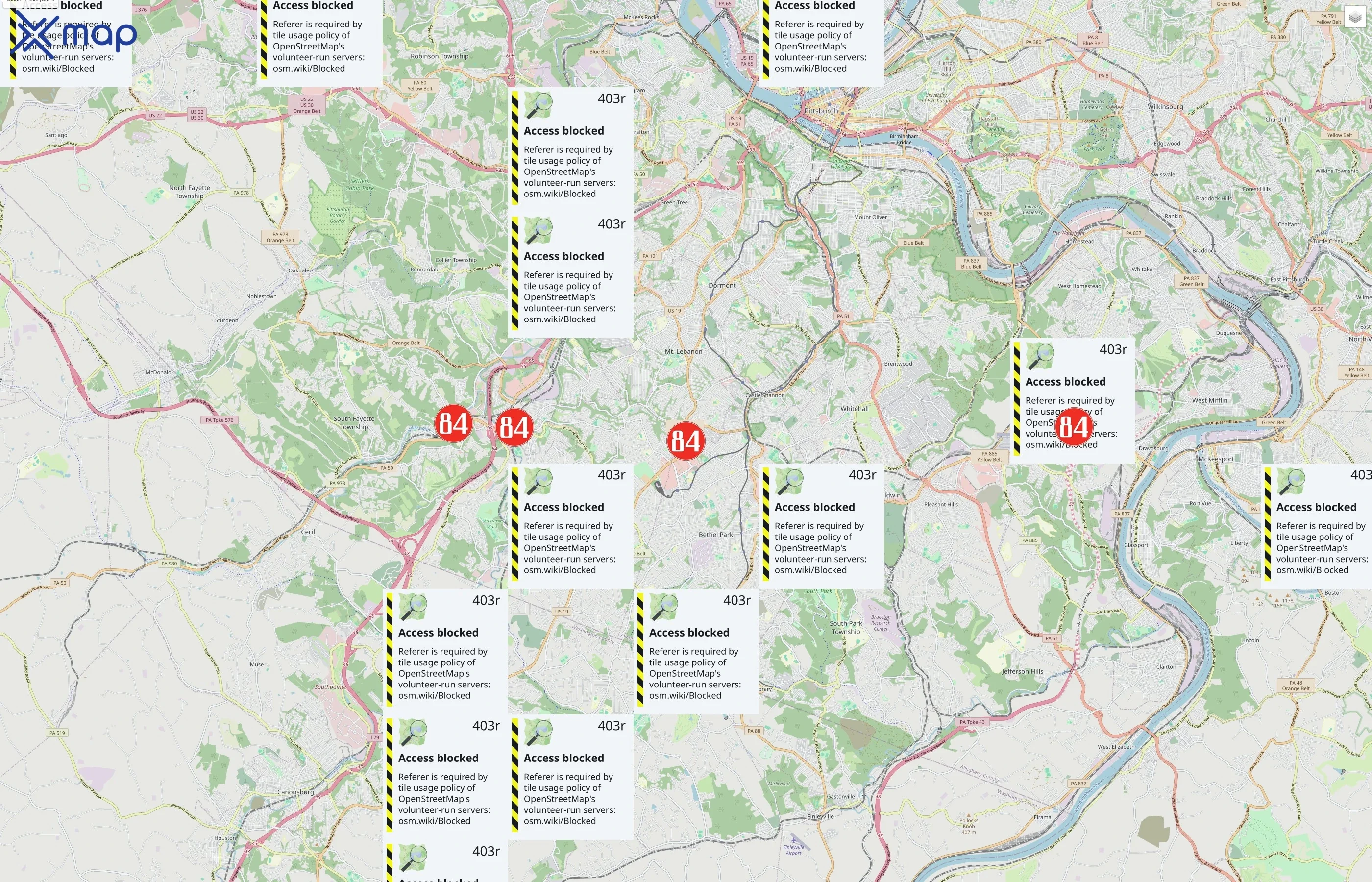 84 Lumber traffic data