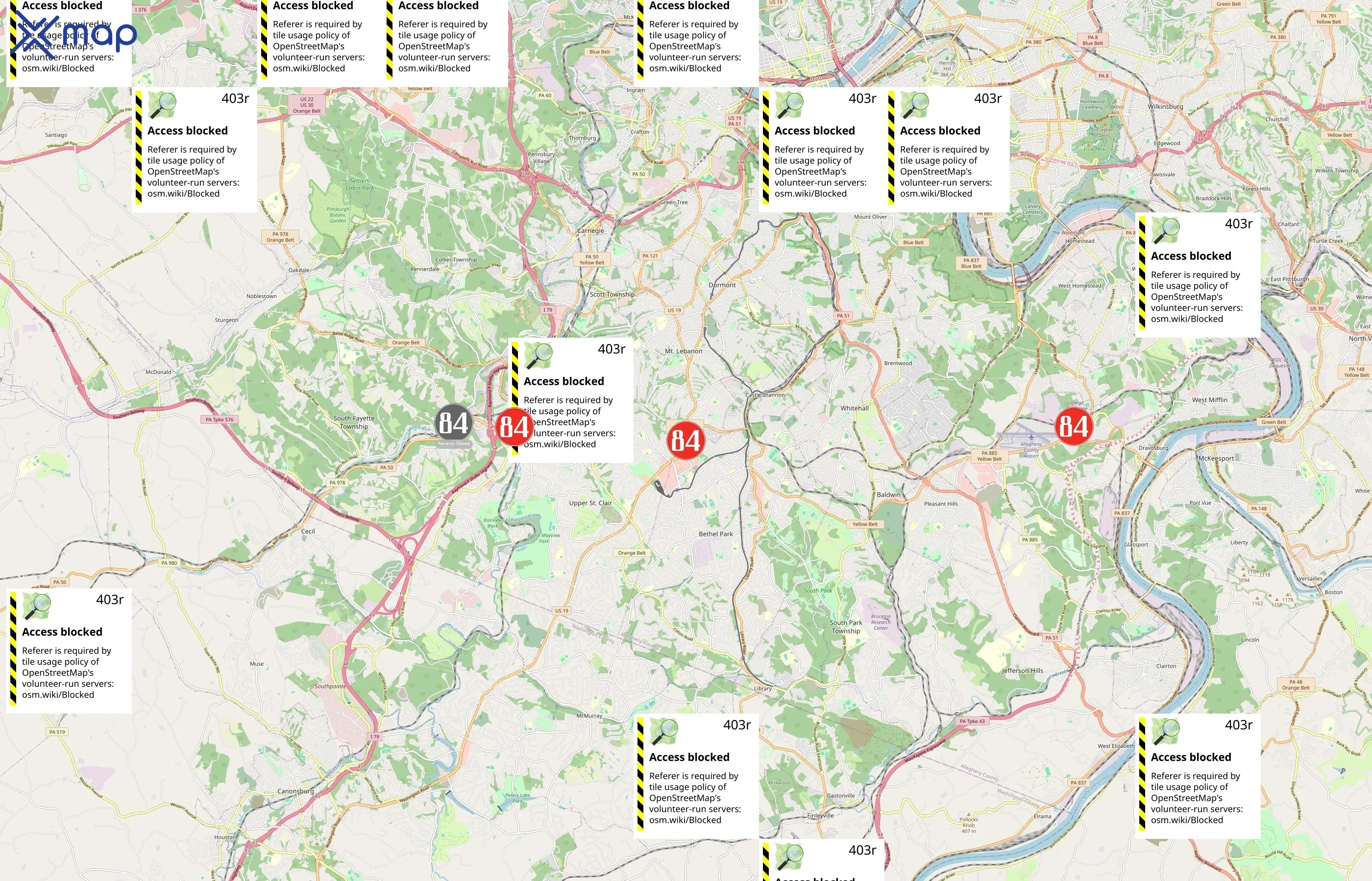 84 Lumber area coverage