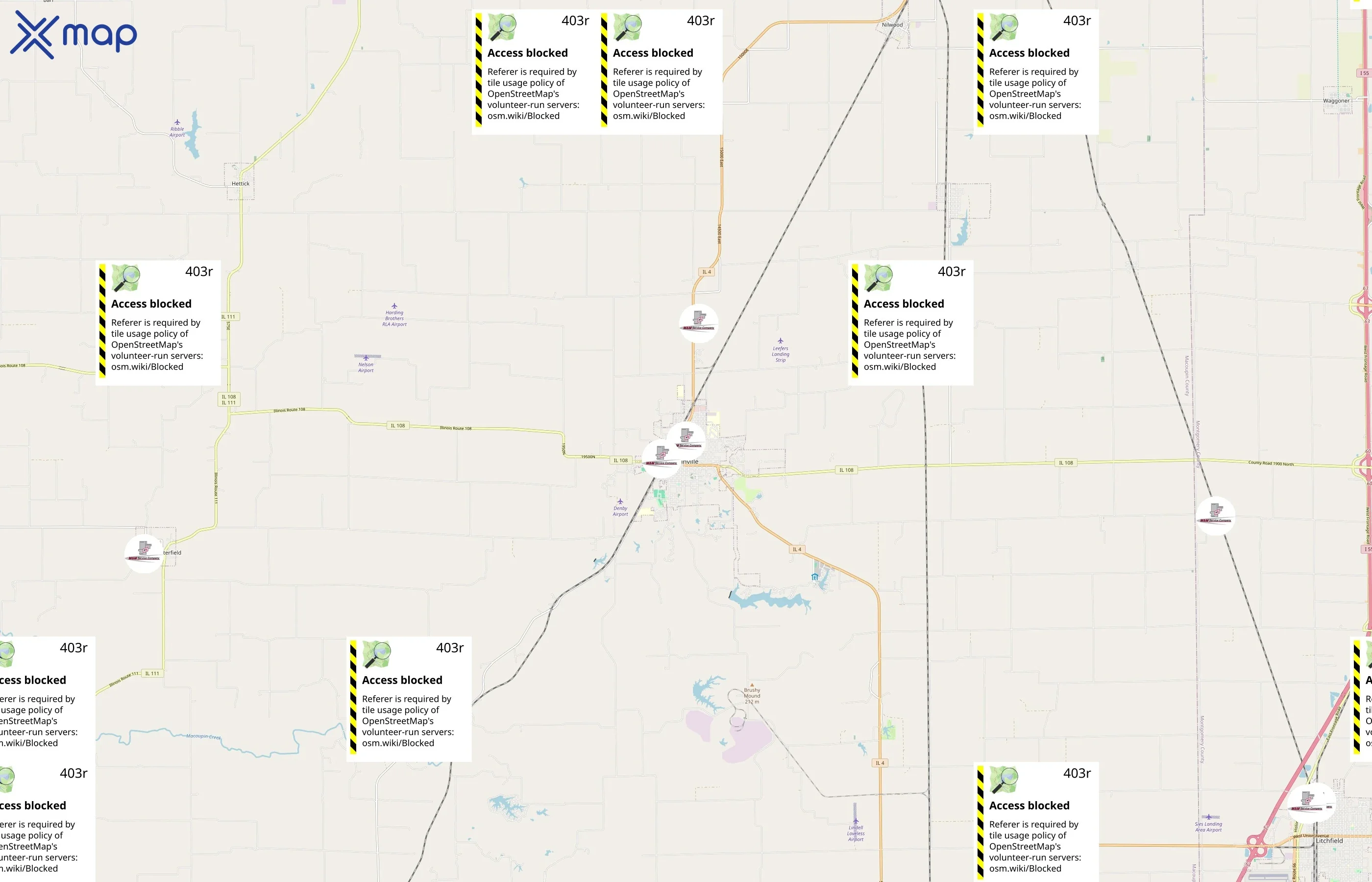 M&M Service Company area coverage